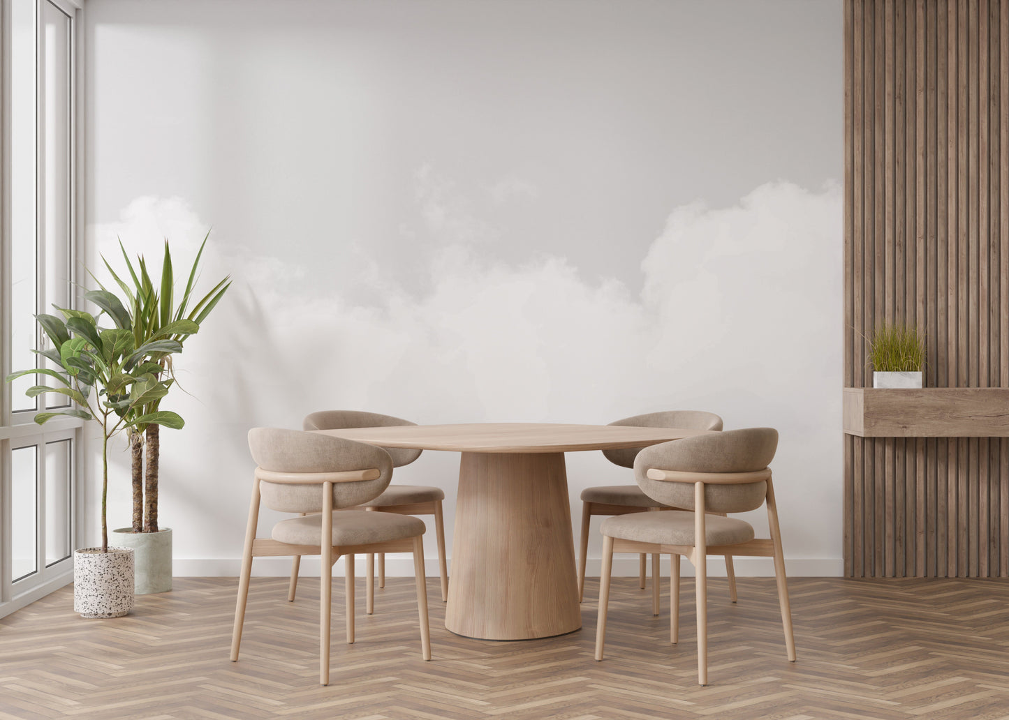 White Cloud Wallpaper Murals - Giffywalls