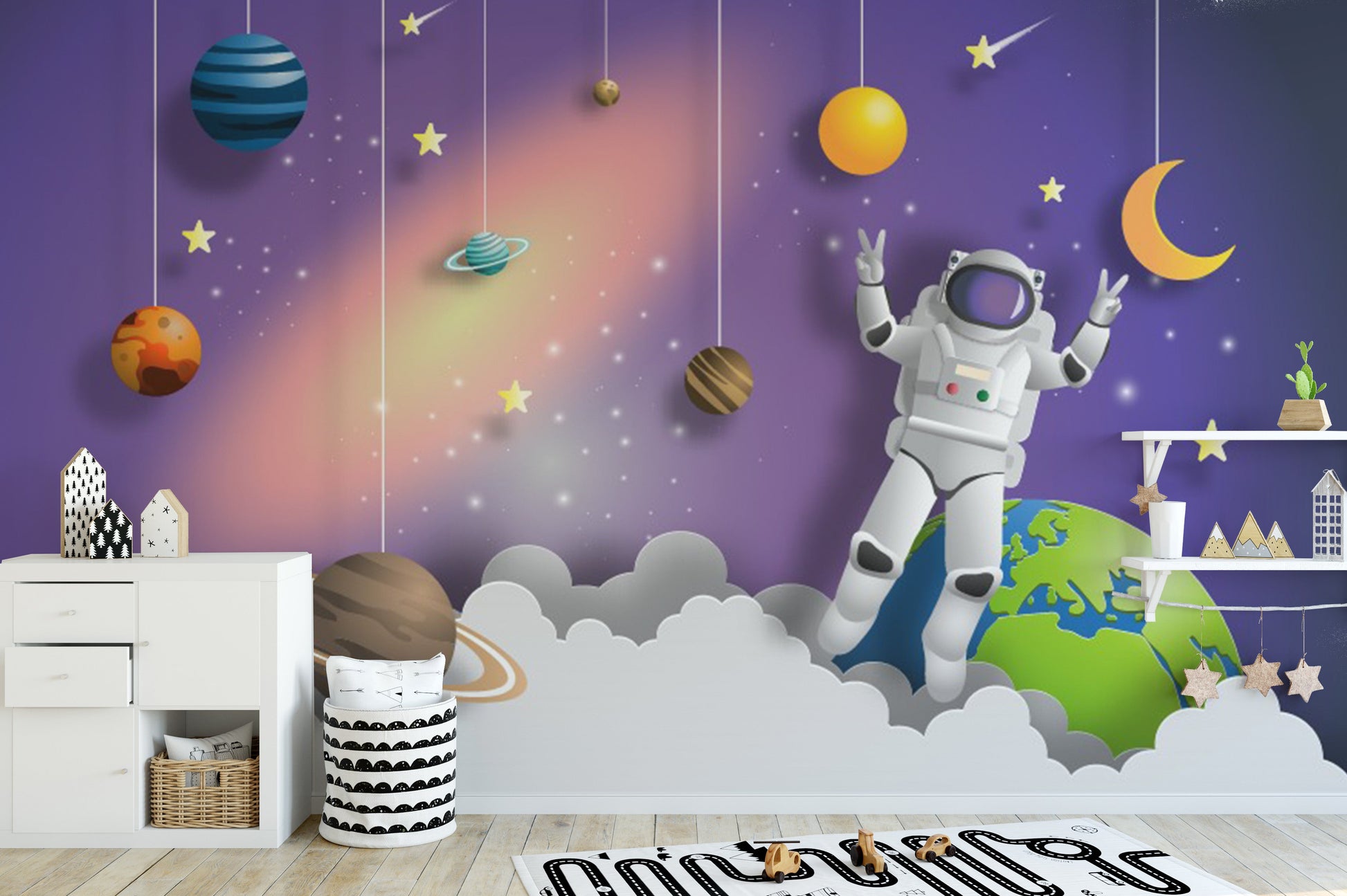 Astronaut in Space on Mission Wallpaper - Giffywalls