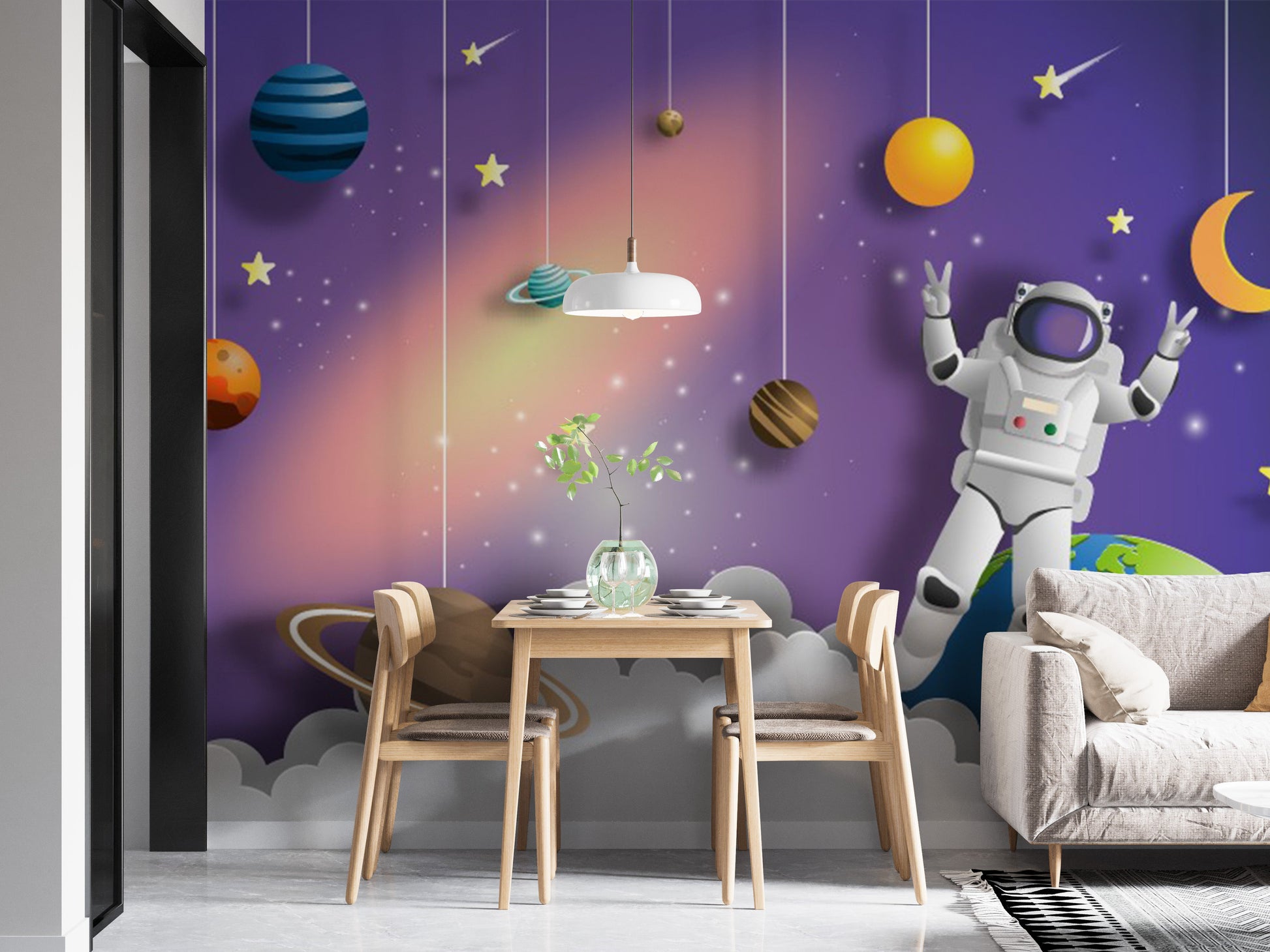 Astronaut in Space on Mission Wallpaper - Giffywalls