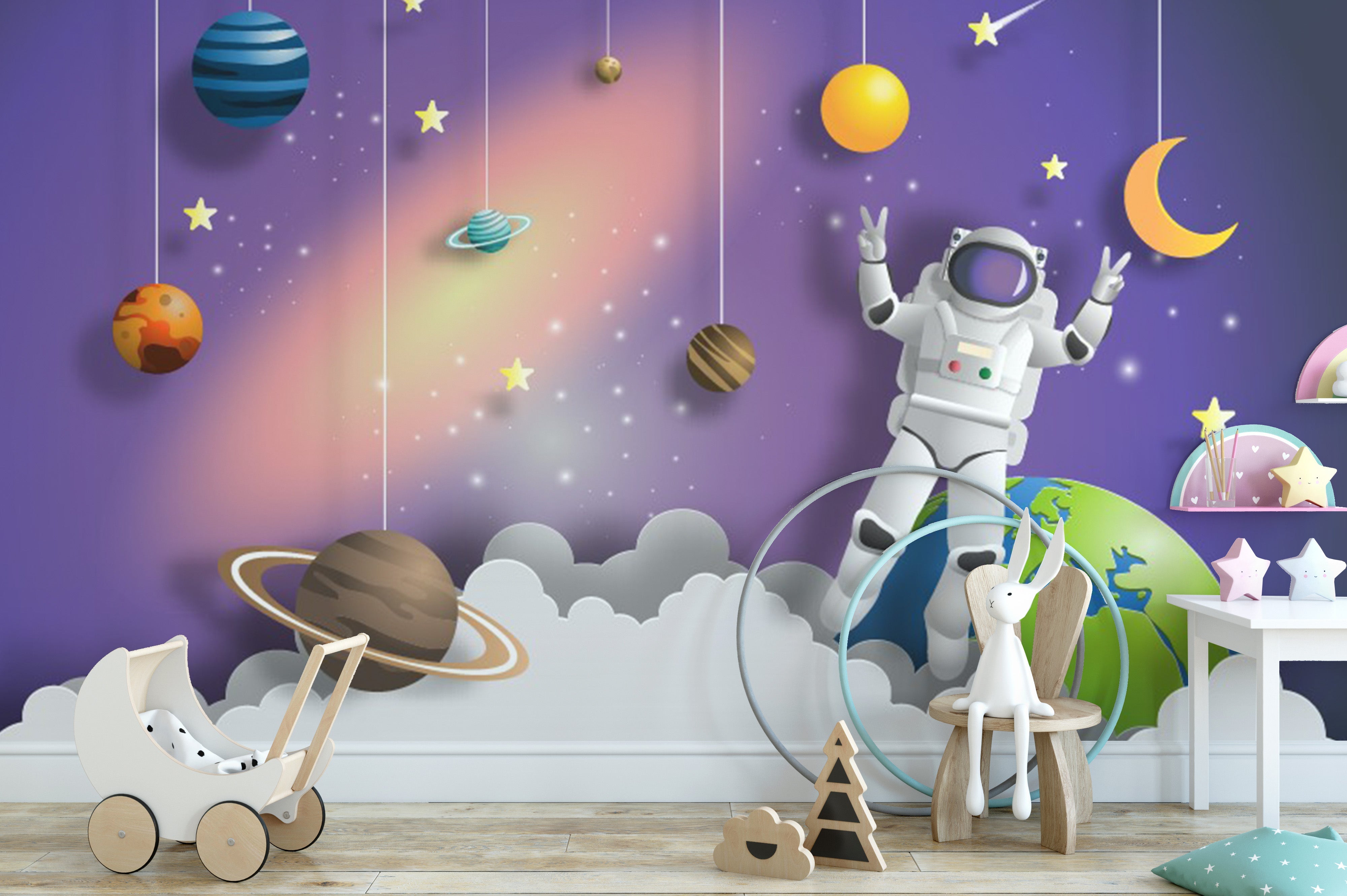 Astronaut in Space on Mission Wallpaper - Giffywalls