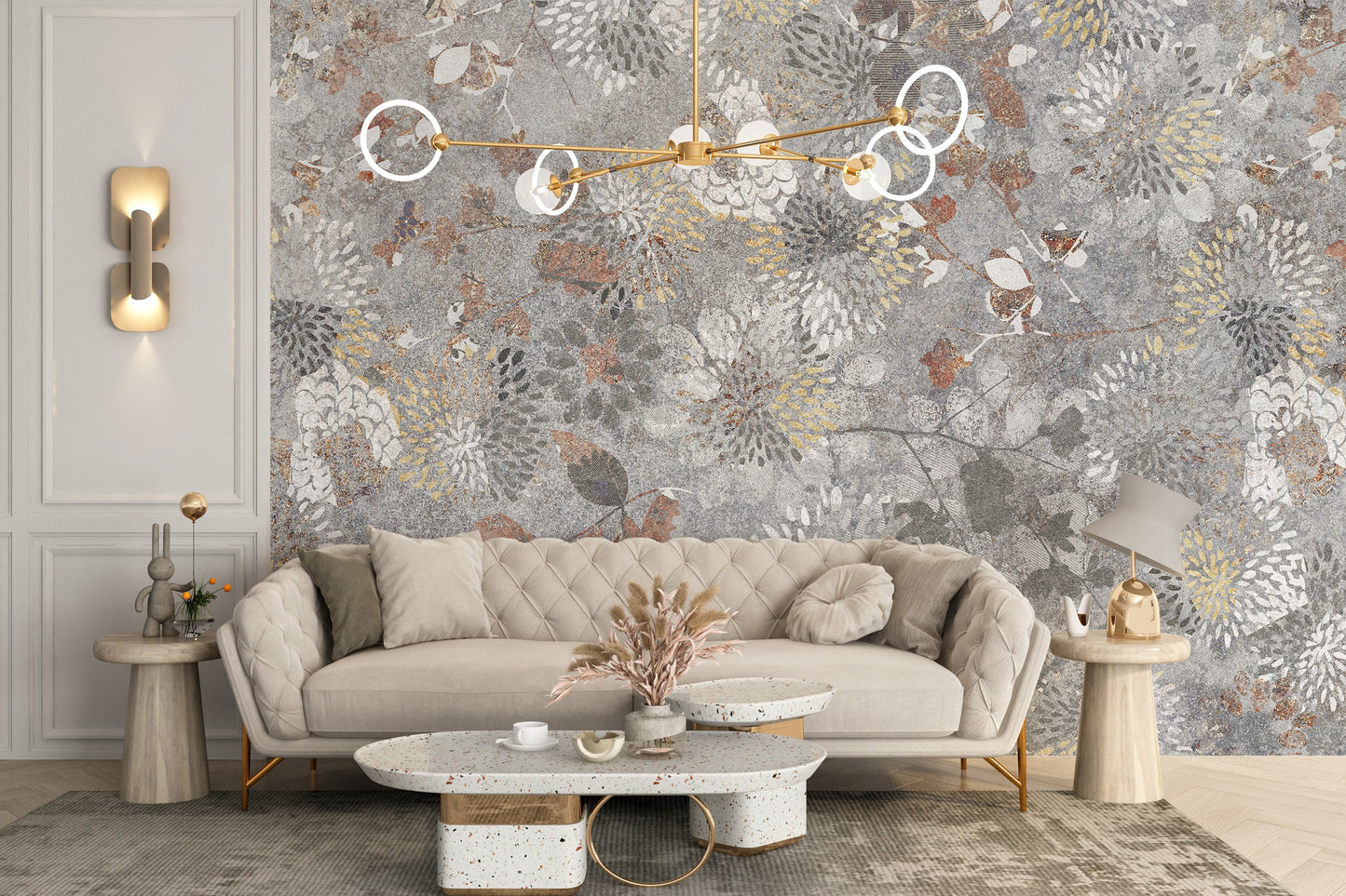 Beautiful Flower Wallpaper Mural - Giffywalls