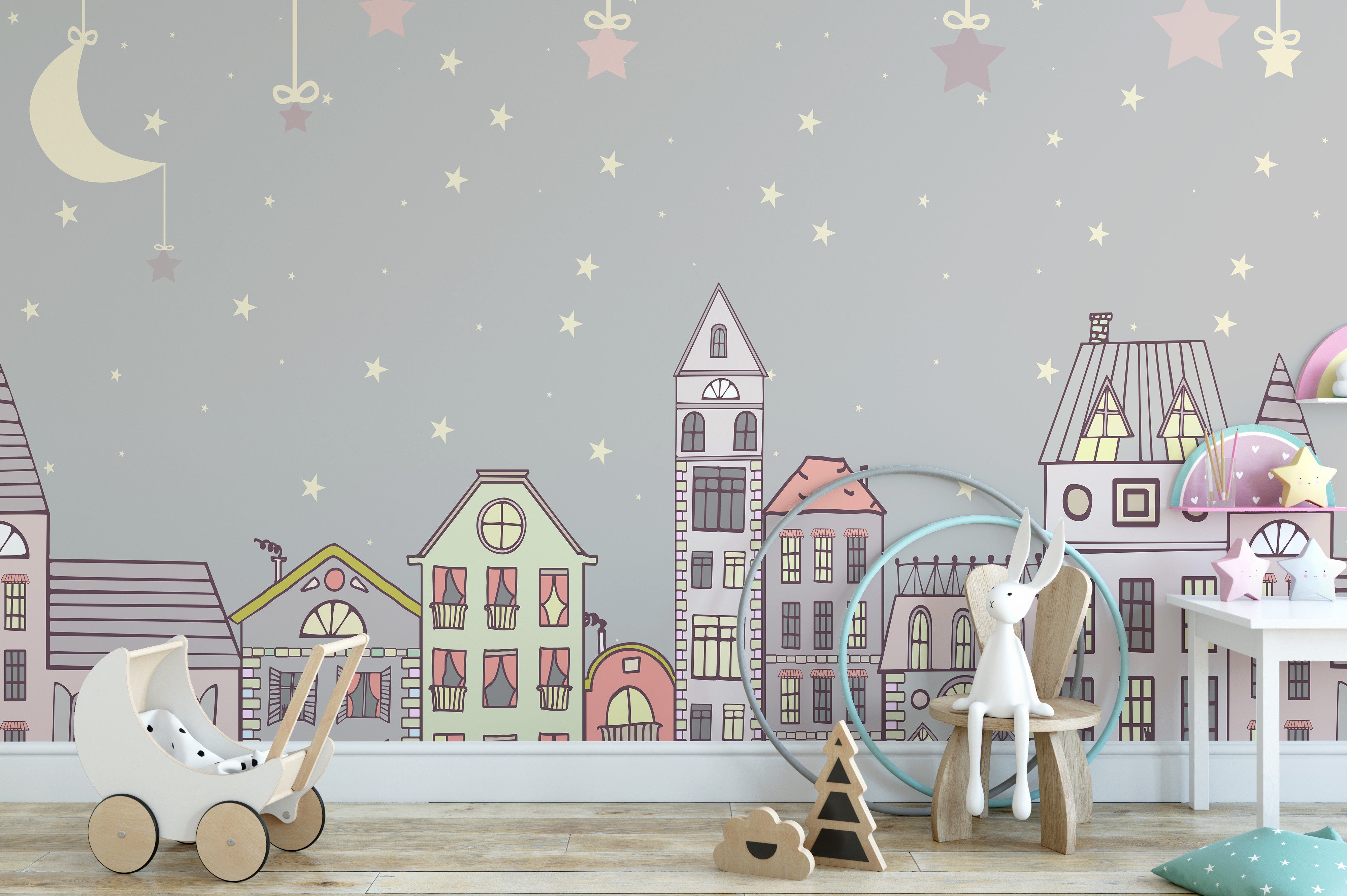 Cute Houses Wallpaper Murals - Giffywalls