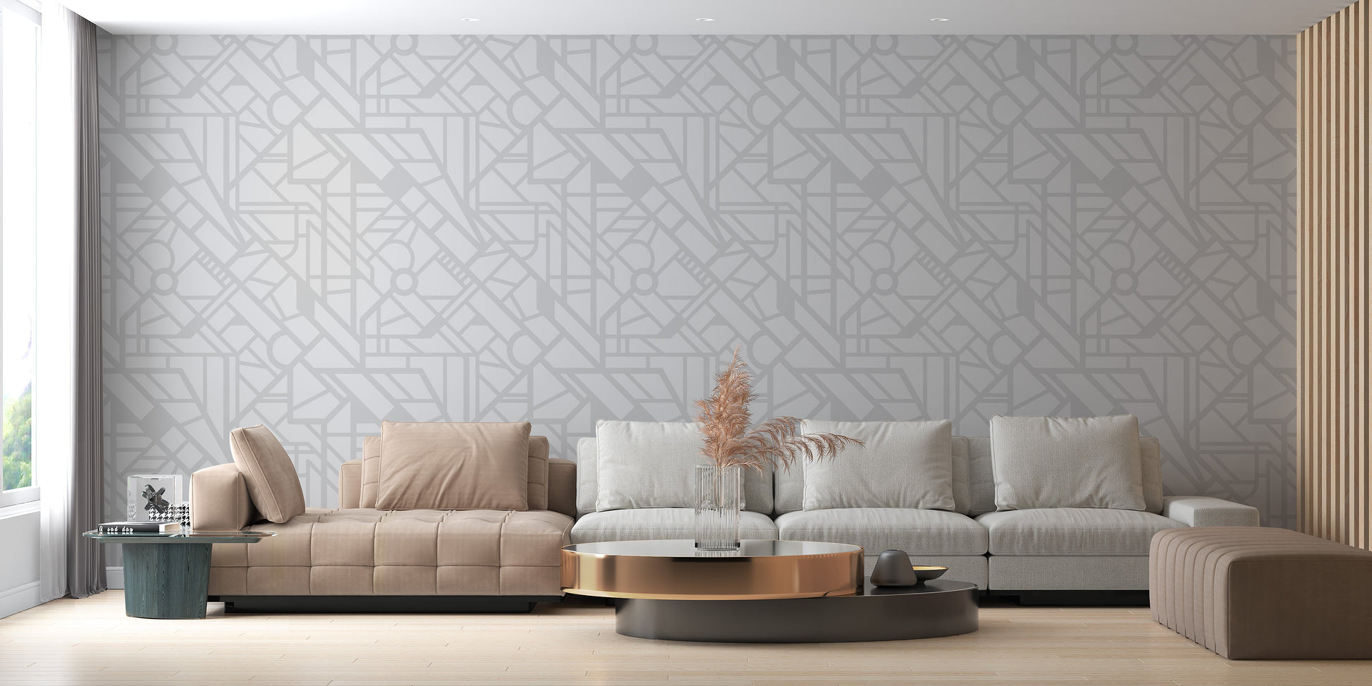 Modern urban city map wallpaper for minimalist decor.