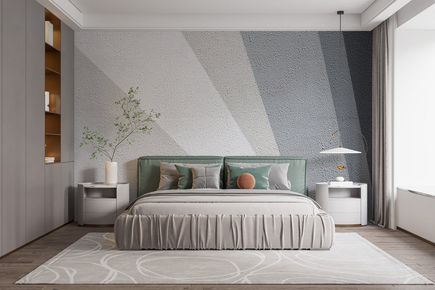 Gray Concrete Wallpaper Mural - Giffywalls