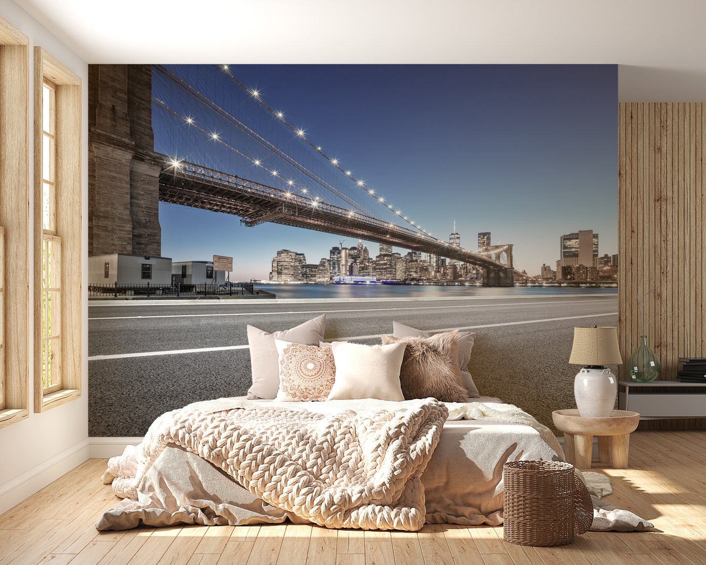 Manhattan Cityscape Wallpaper Mural - Giffywalls