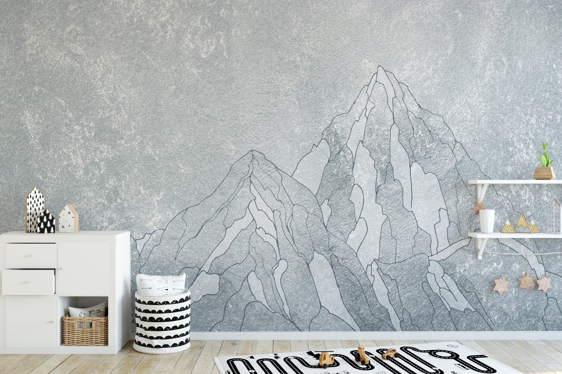 Modern Everest snow mountain wallpaper for wall design.