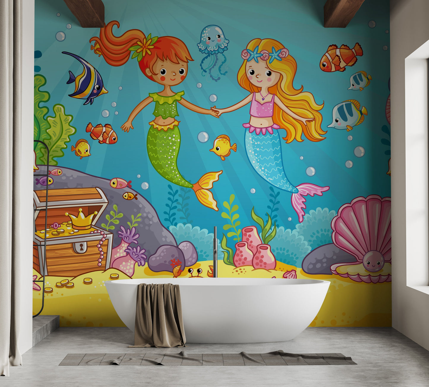 Mermaid Girlfriend Wallpaper Murals - Giffywalls