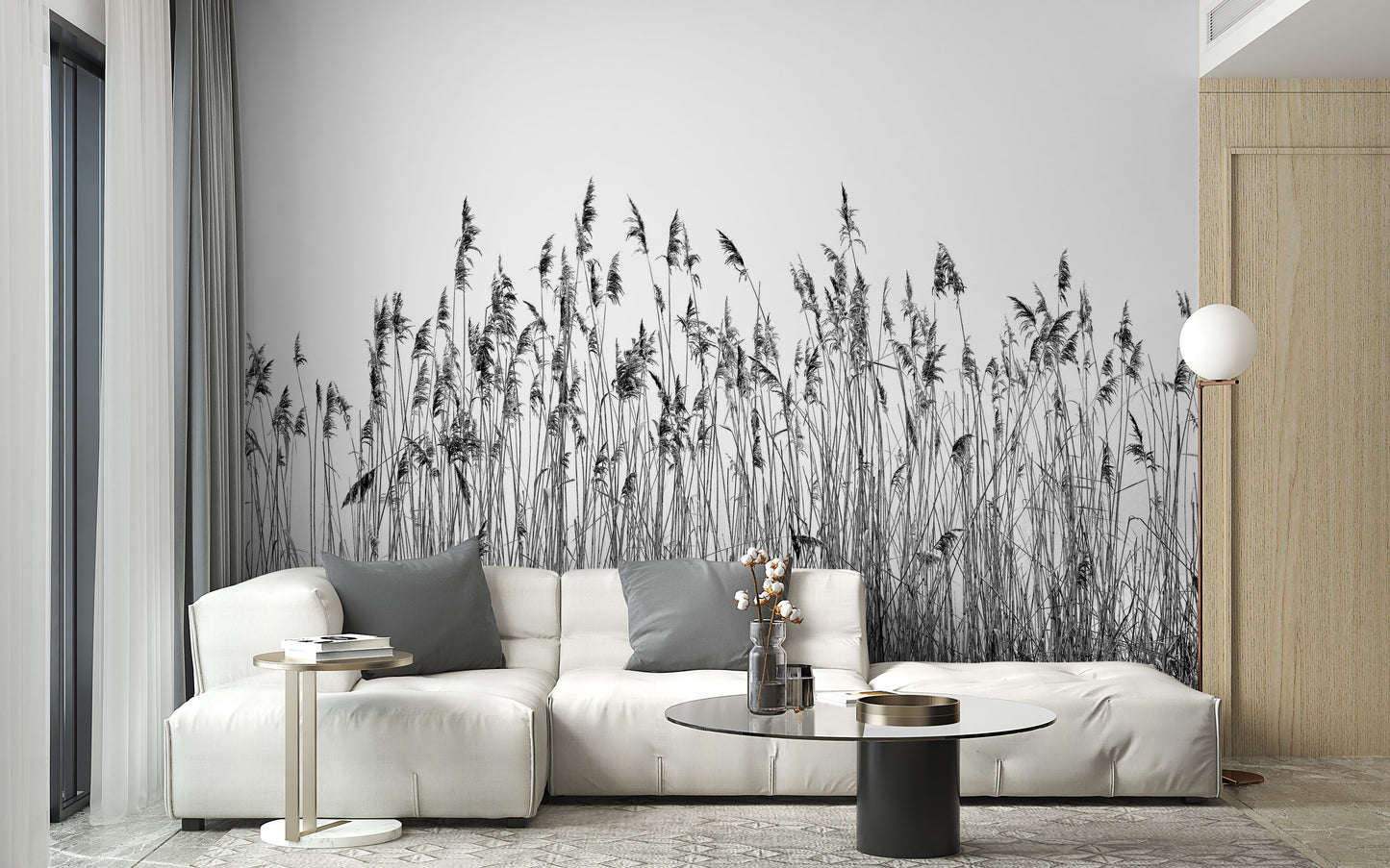 Black and white canebrake Wallpaper - Giffywalls