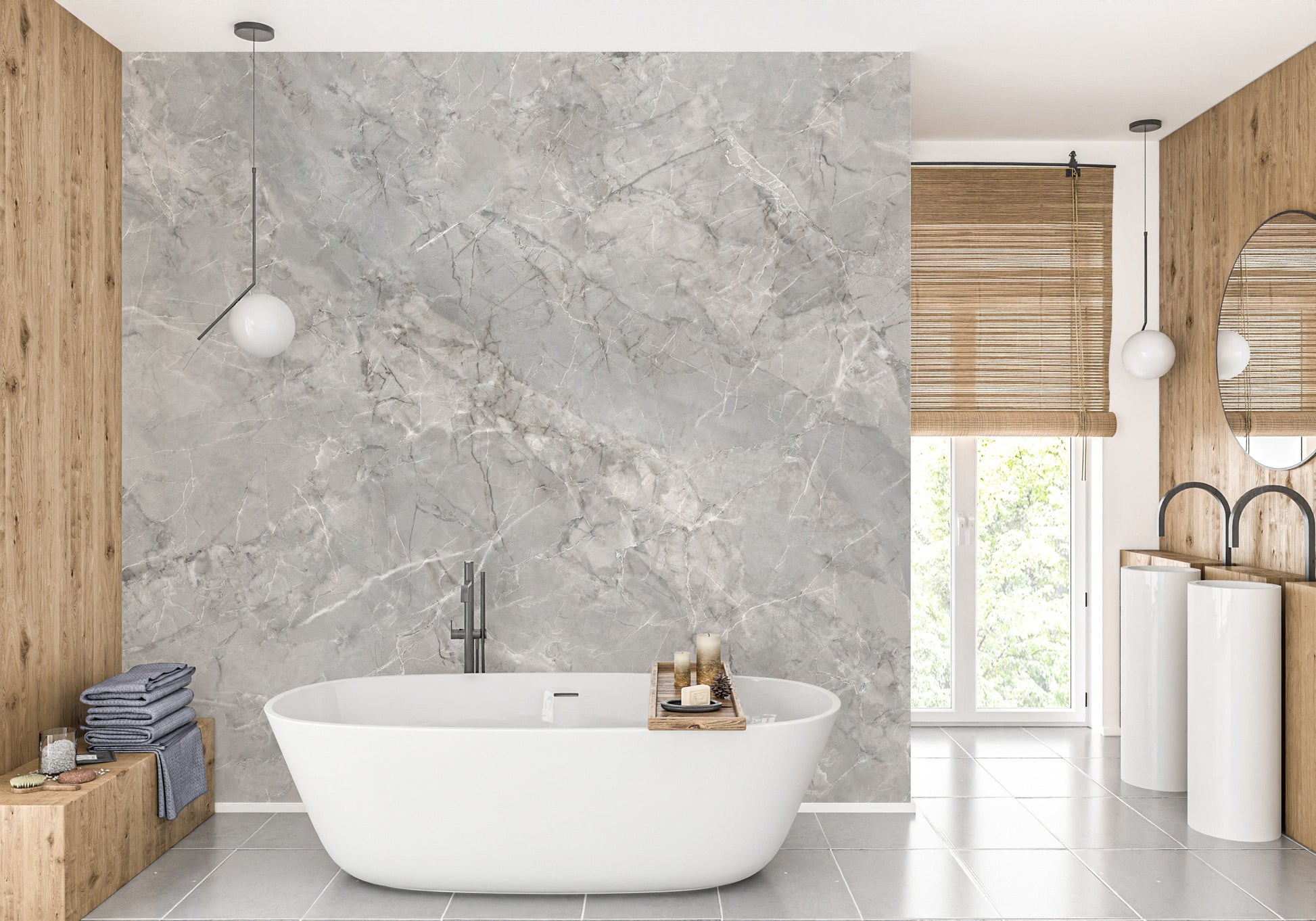 Grey marble Texture wallpaper murals - Giffywalls