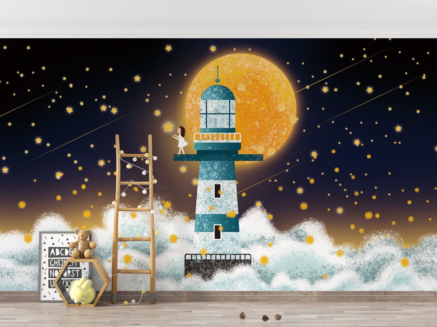 Moonlight Art Wallpaper Murals - Giffywalls