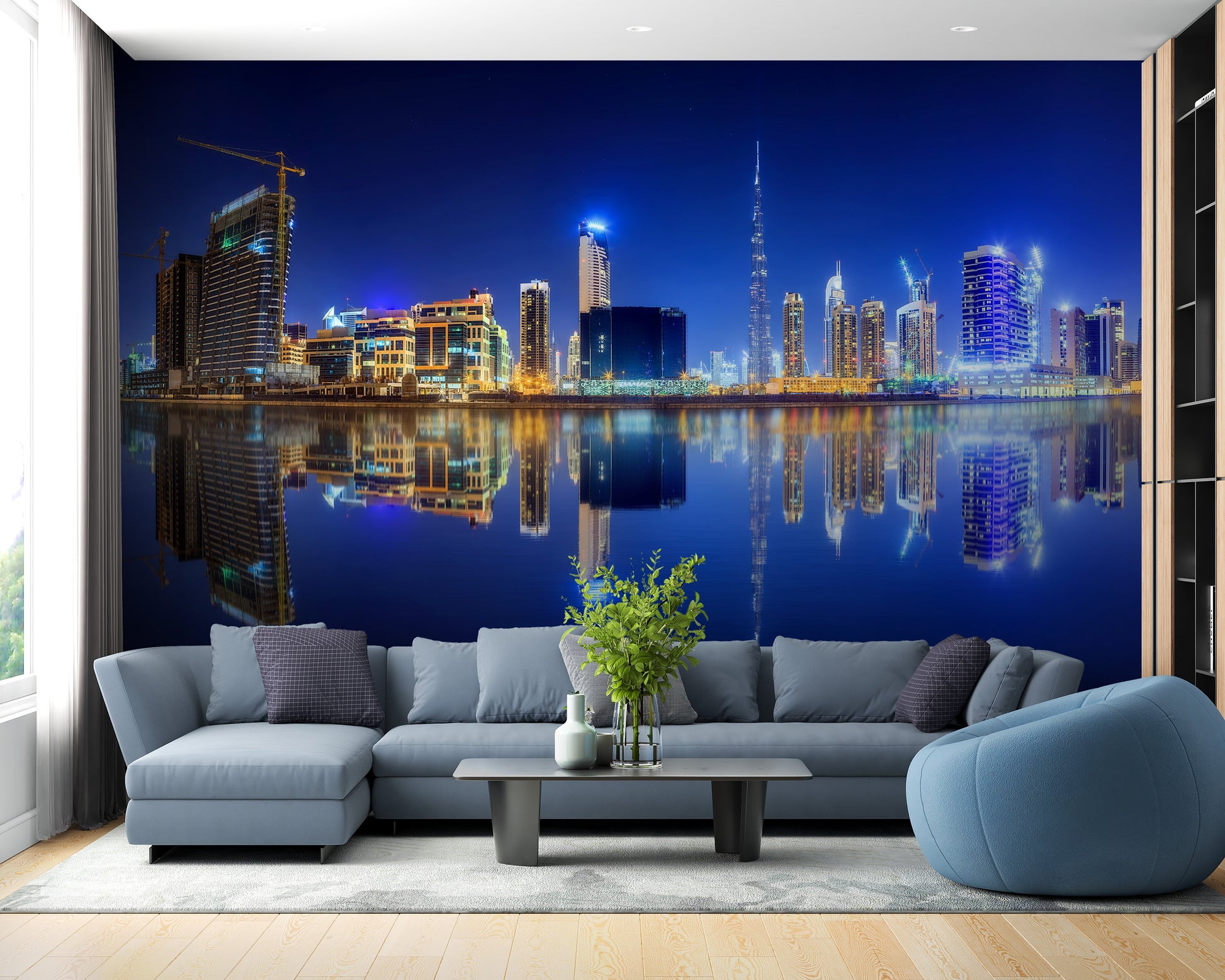 Panoramic view of Dubai's iconic Business Bay