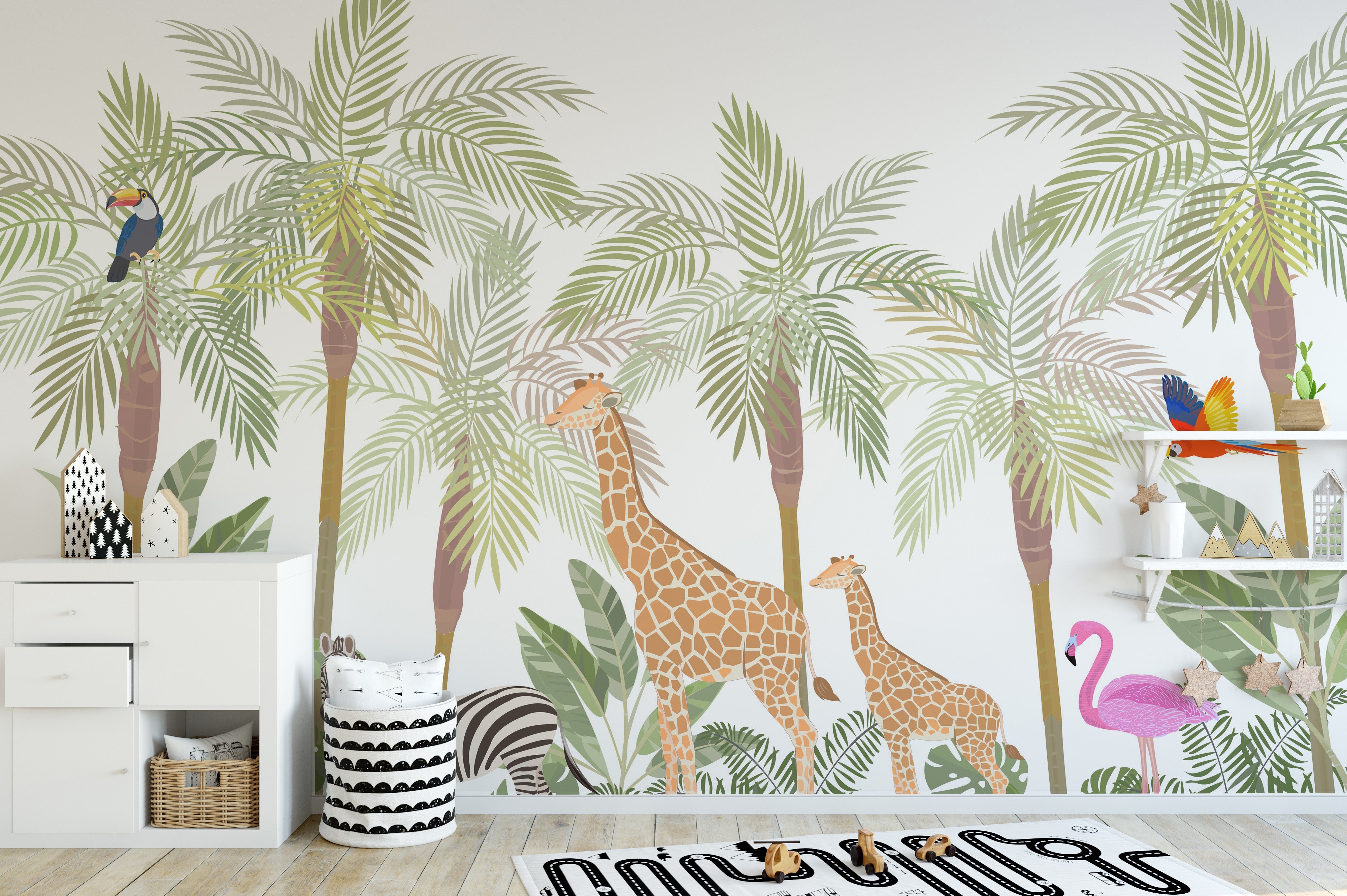 Safari Wild Animals Wallpaper Murals - Giffywalls