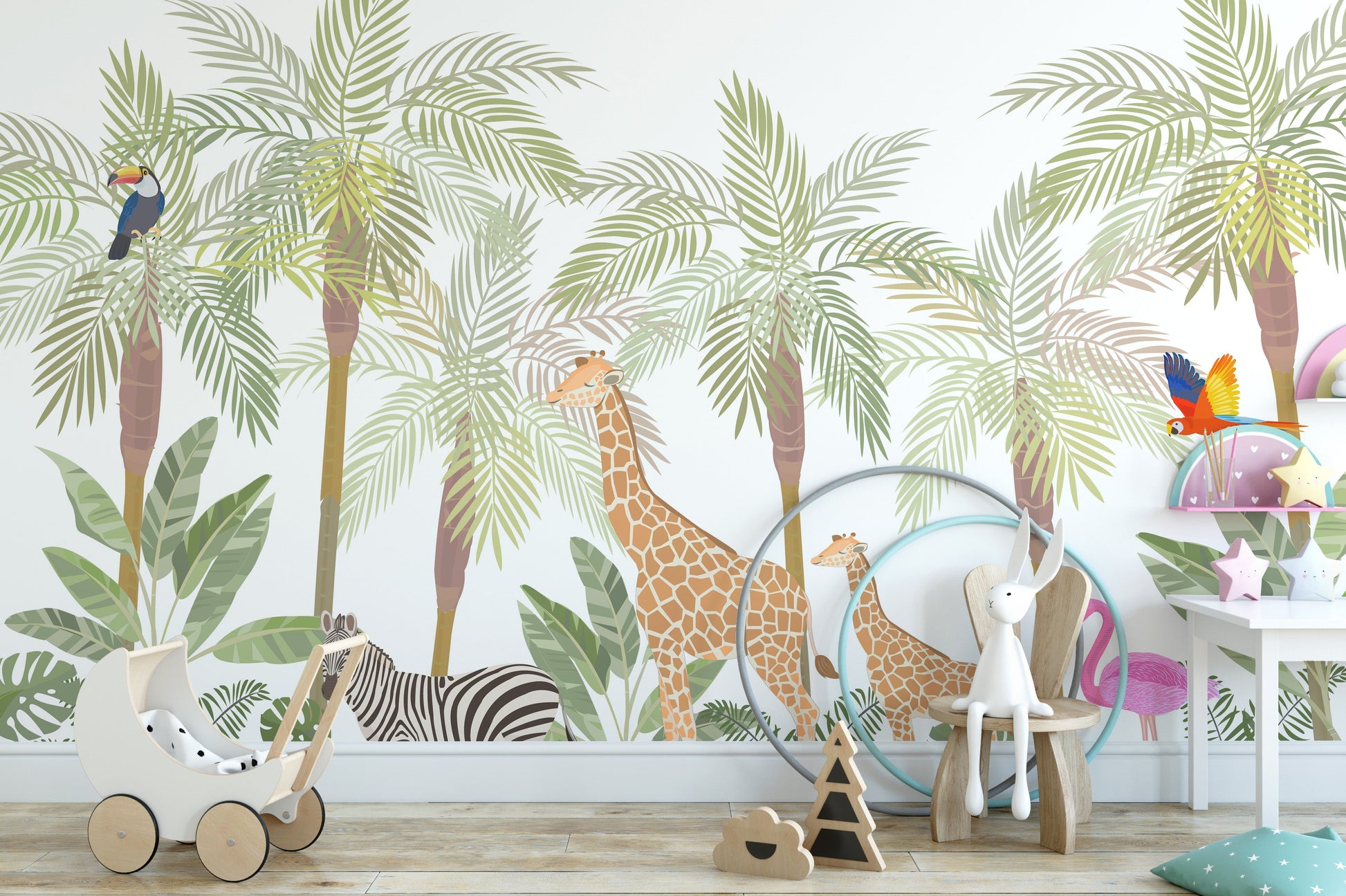 Safari Wild Animals Wallpaper Murals - Giffywalls