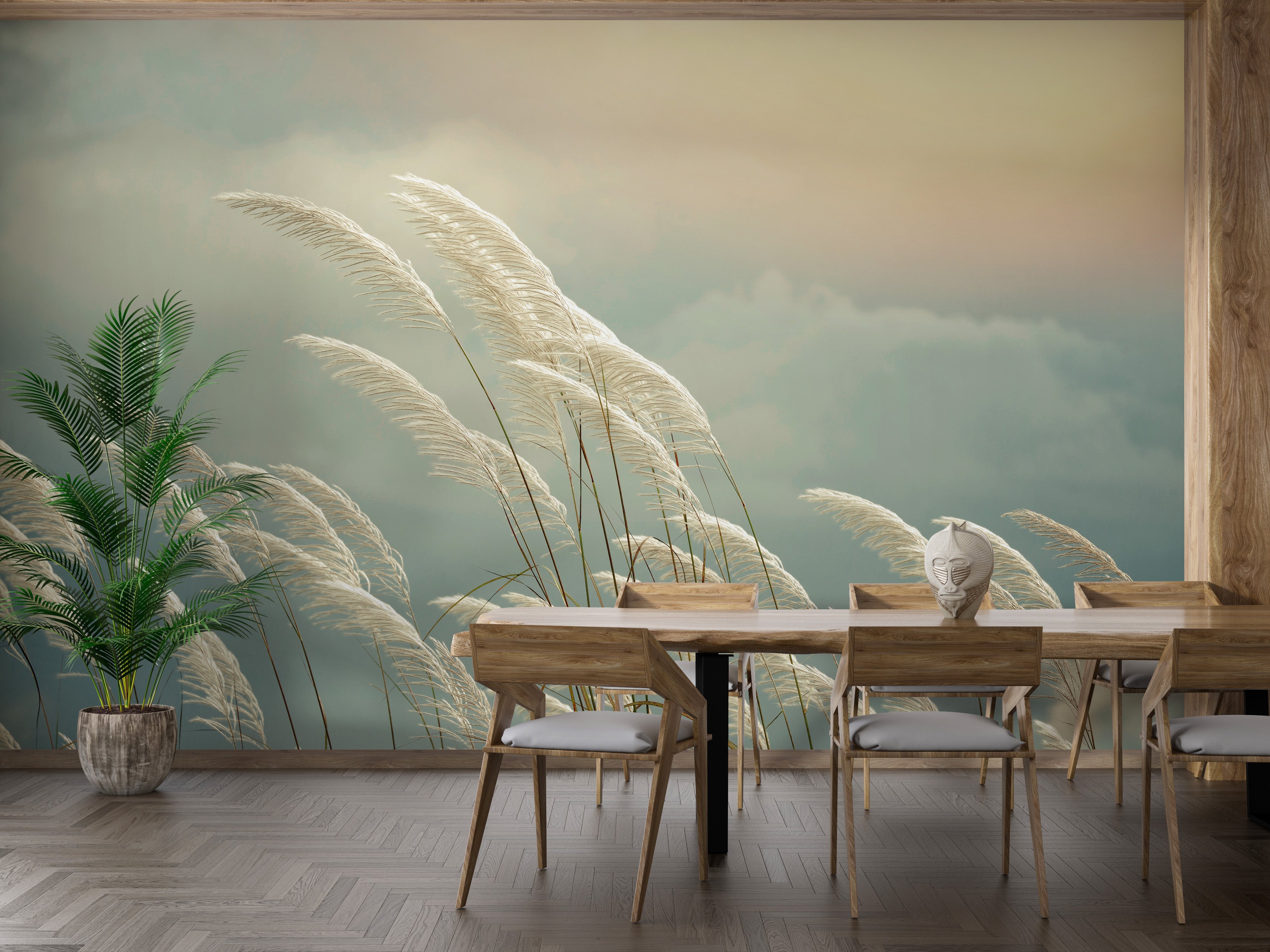 Grass Reeds Spring Wallpaper Murals - Giffywalls