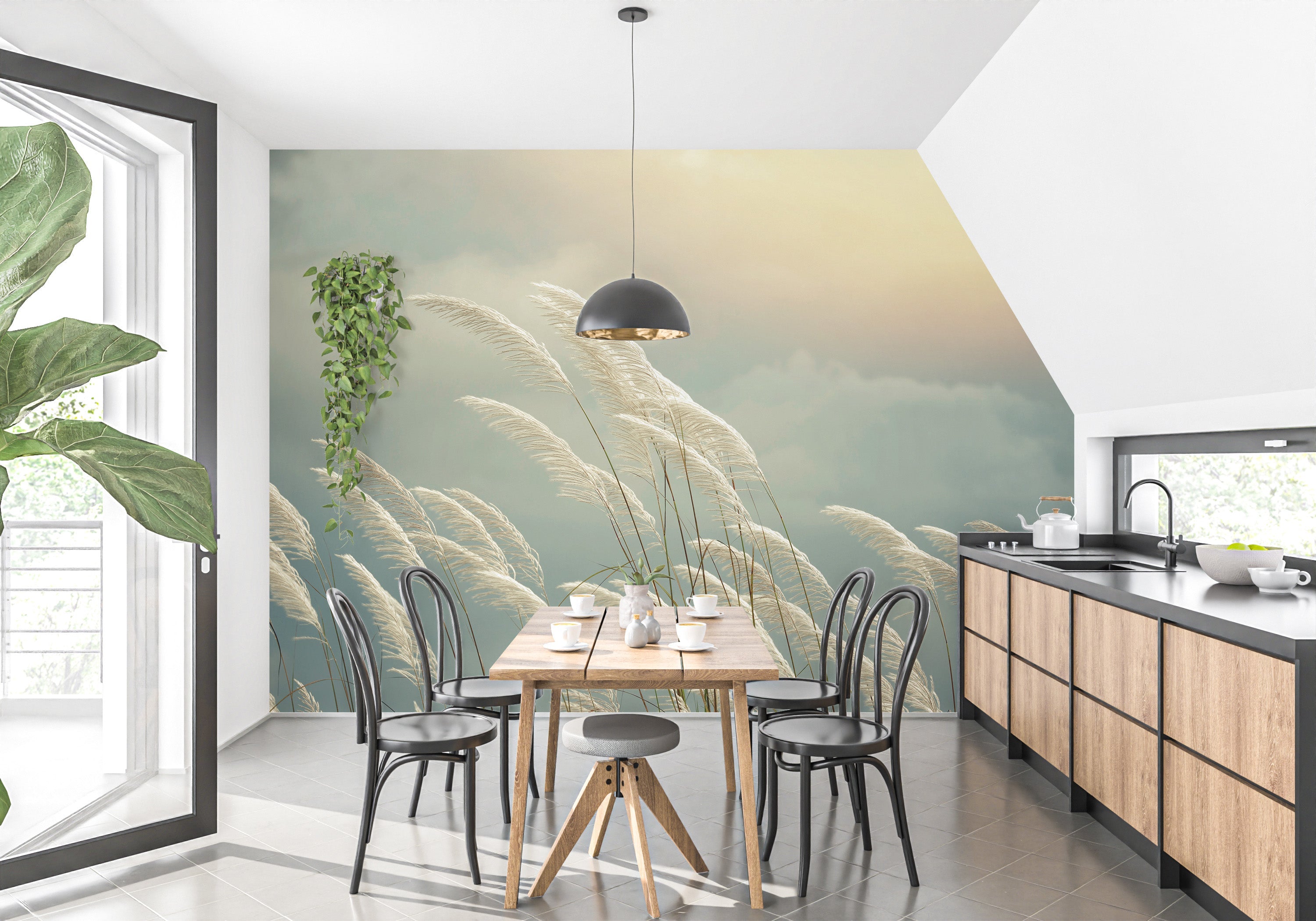 Grass Reeds Spring Wallpaper Murals - Giffywalls