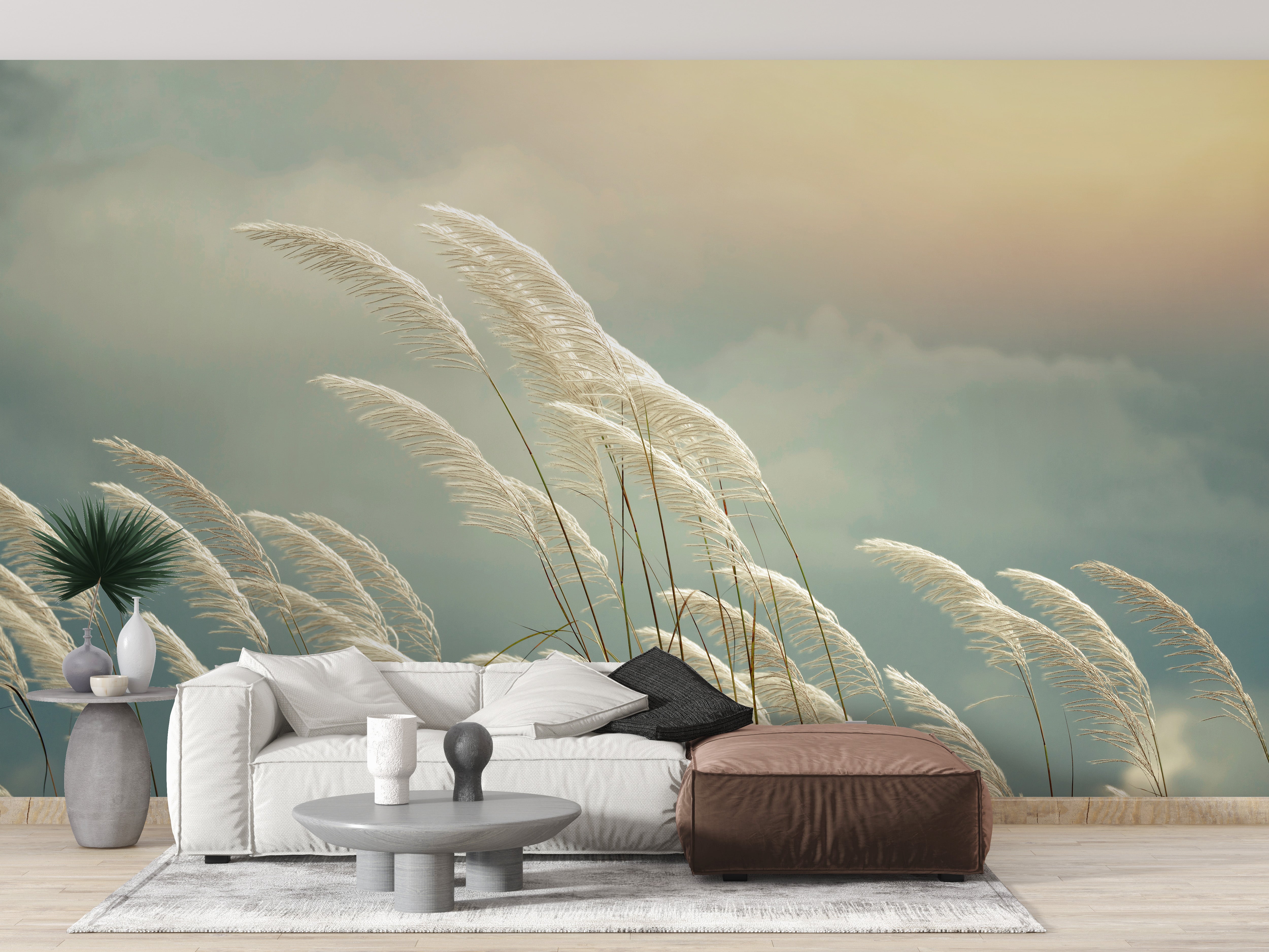 Grass Reeds Spring Wallpaper Murals - Giffywalls