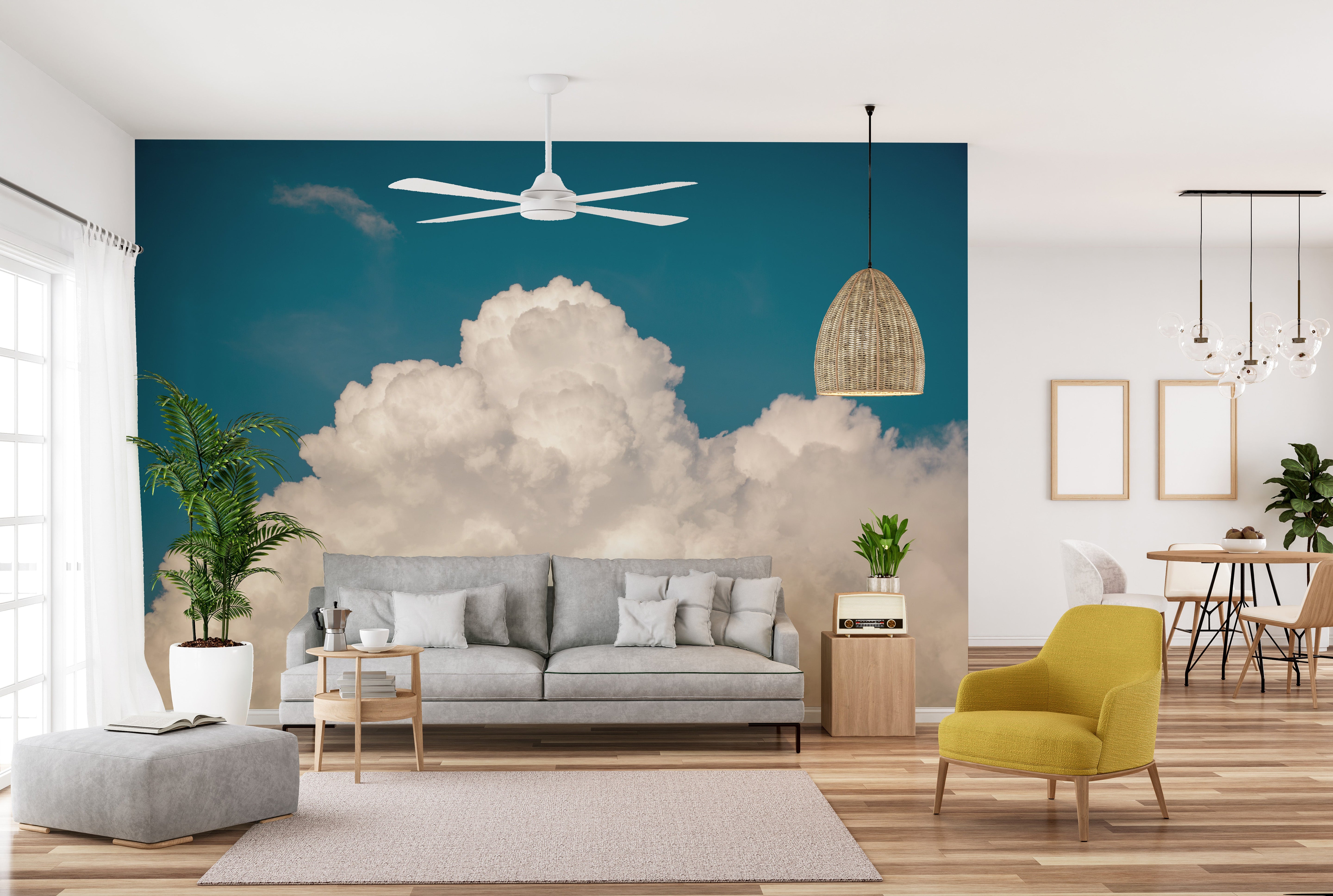 Sky wallpaper: serene clouds for your walls