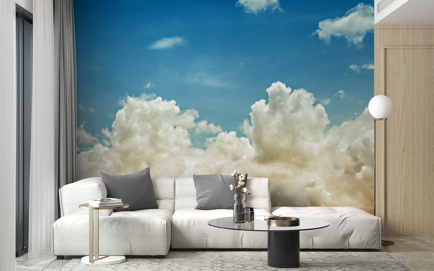 light blue sky Wallpaper murals - Giffywalls