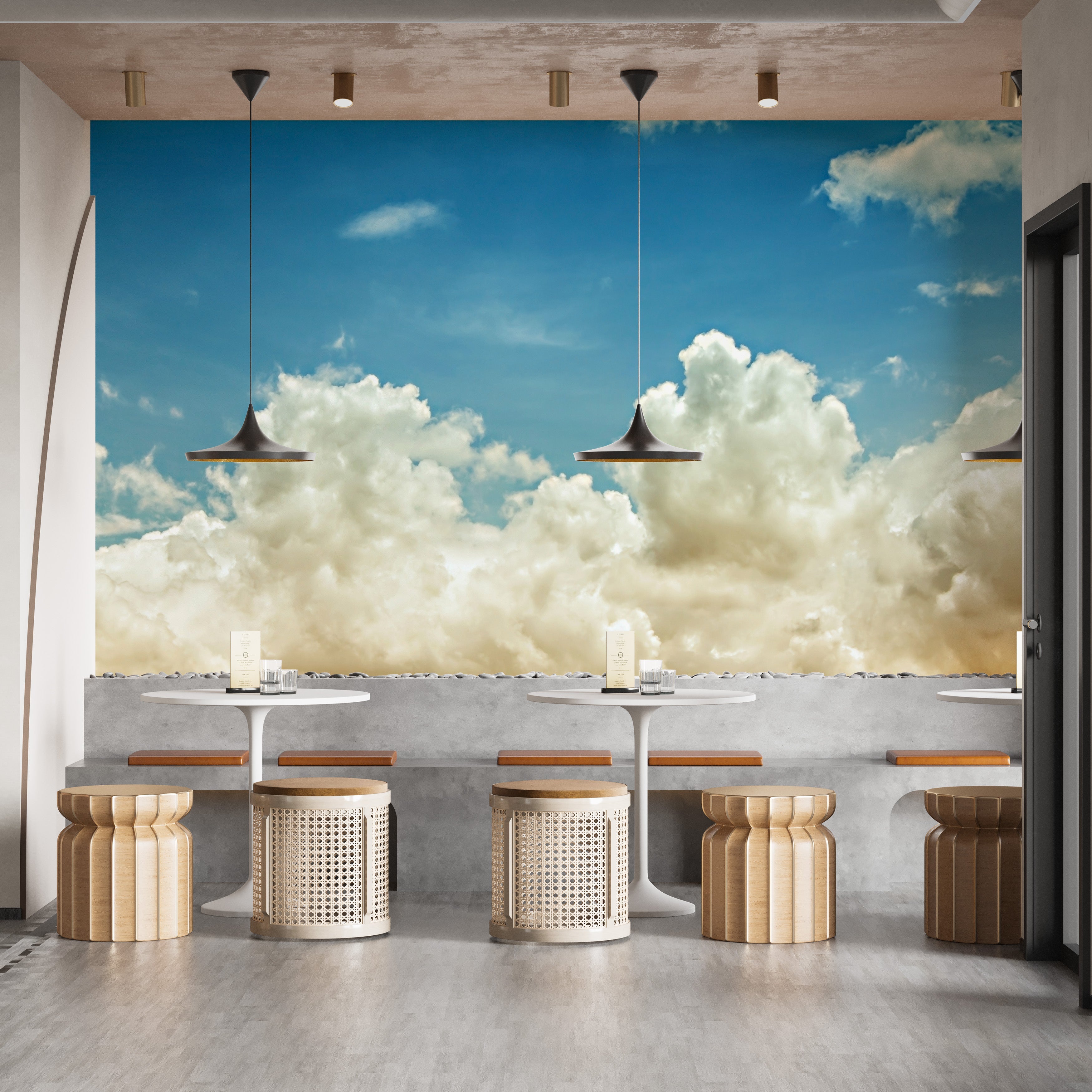 light blue sky Wallpaper murals - Giffywalls