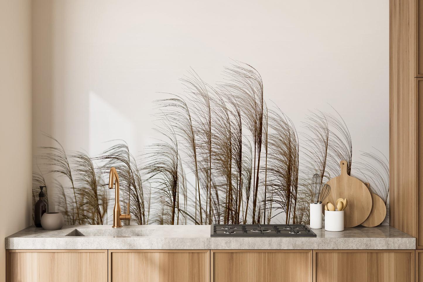 Reeds in the wind Wallpaper Murals for walls - Giffywalls