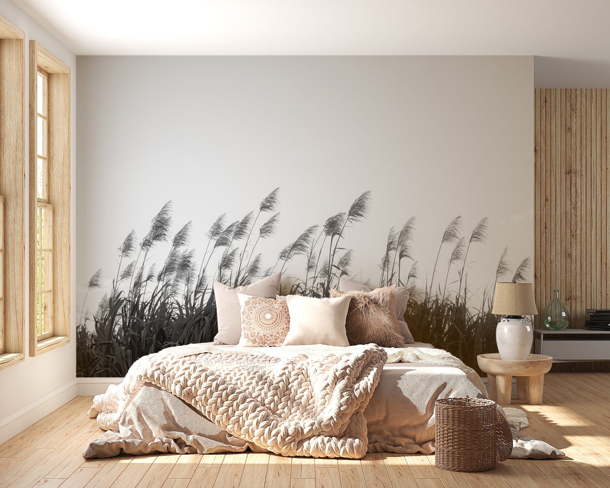 Black & White Sugar cane Wallpaper Murals - Giffywalls