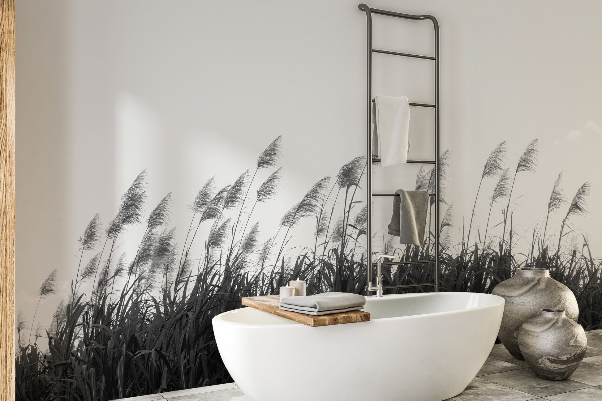 Black & White Sugar cane Wallpaper Murals - Giffywalls