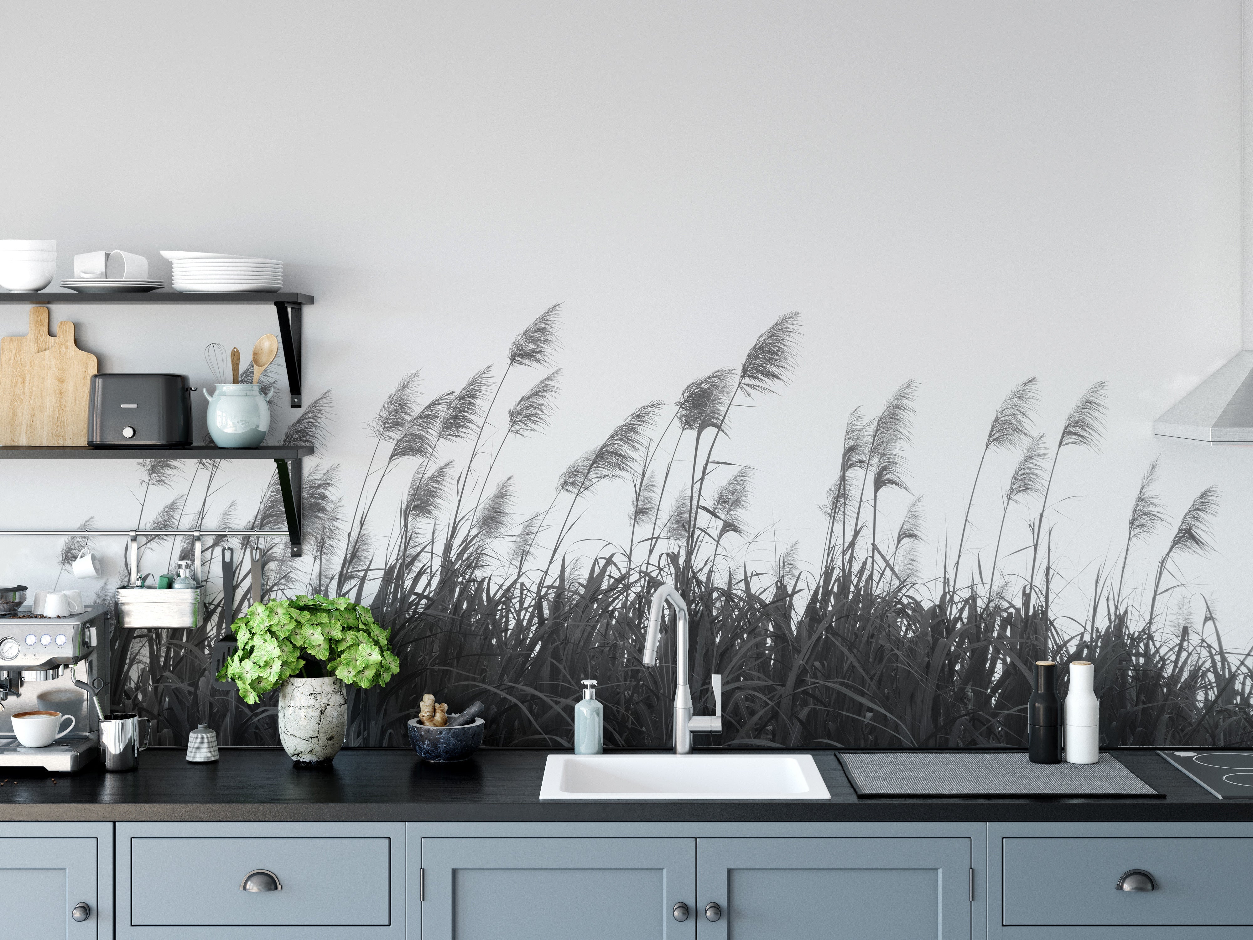 Black & White Sugar cane Wallpaper Murals - Giffywalls