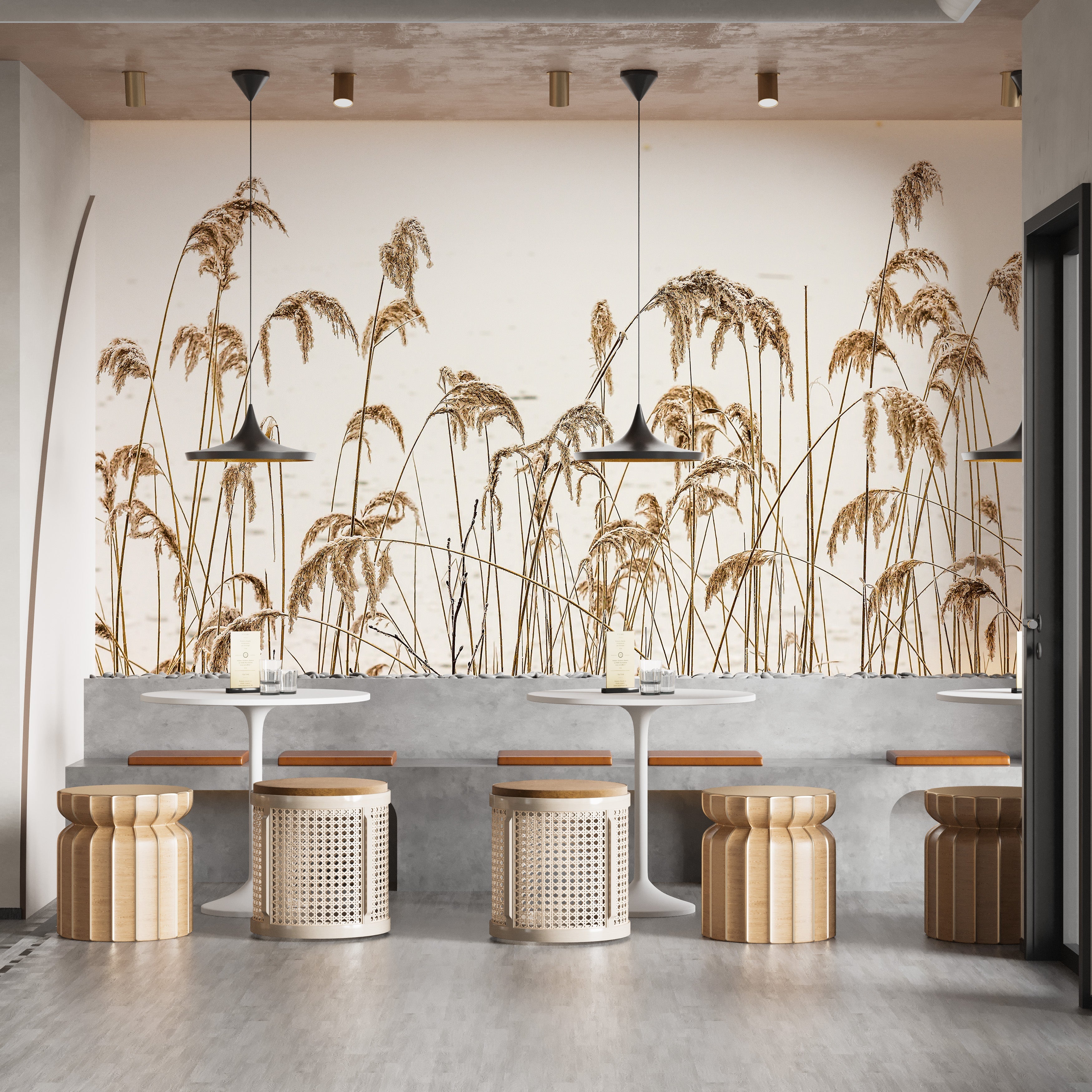 Reeds in Winter Wallpaper Murals - Giffywalls