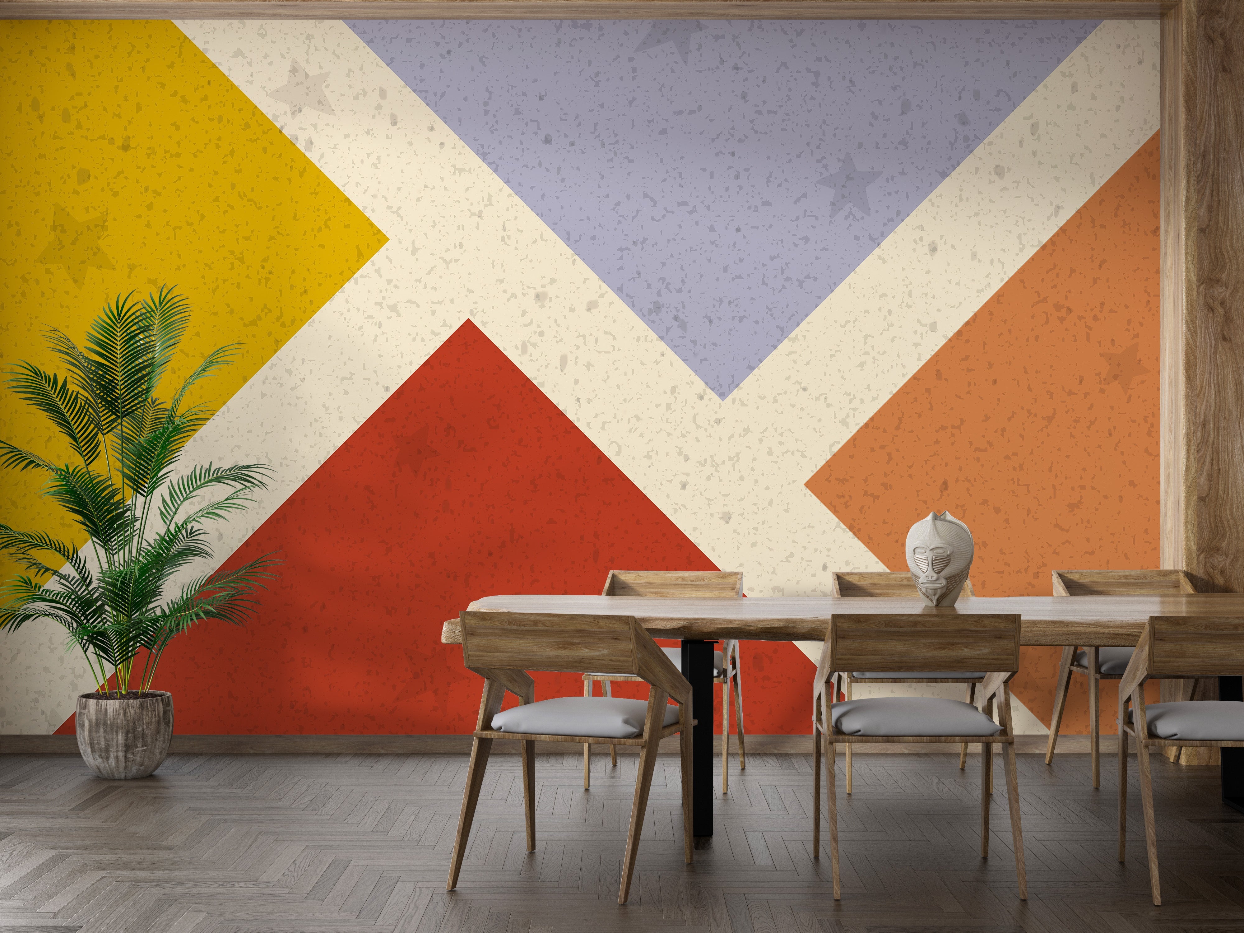 Colorful square design Wallpaper Murals - Giffywalls