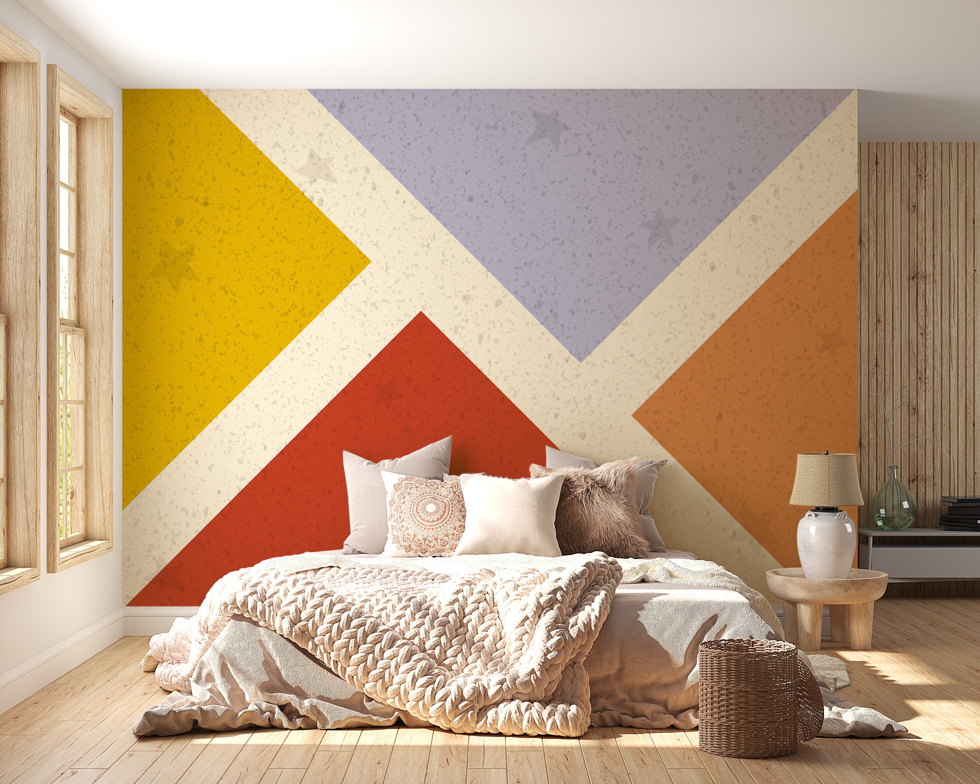 Colorful square design Wallpaper Murals - Giffywalls