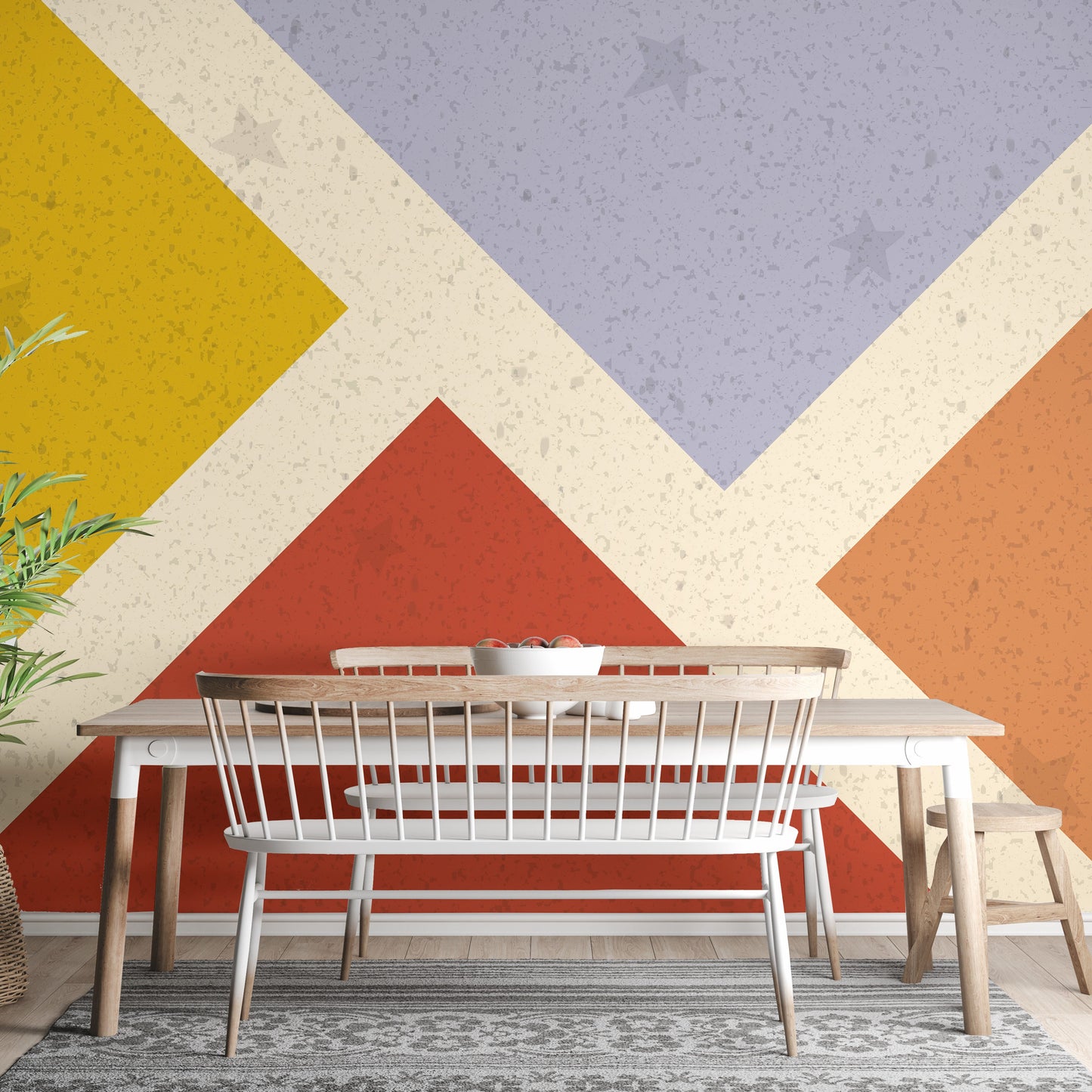 Colorful square design Wallpaper Murals - Giffywalls