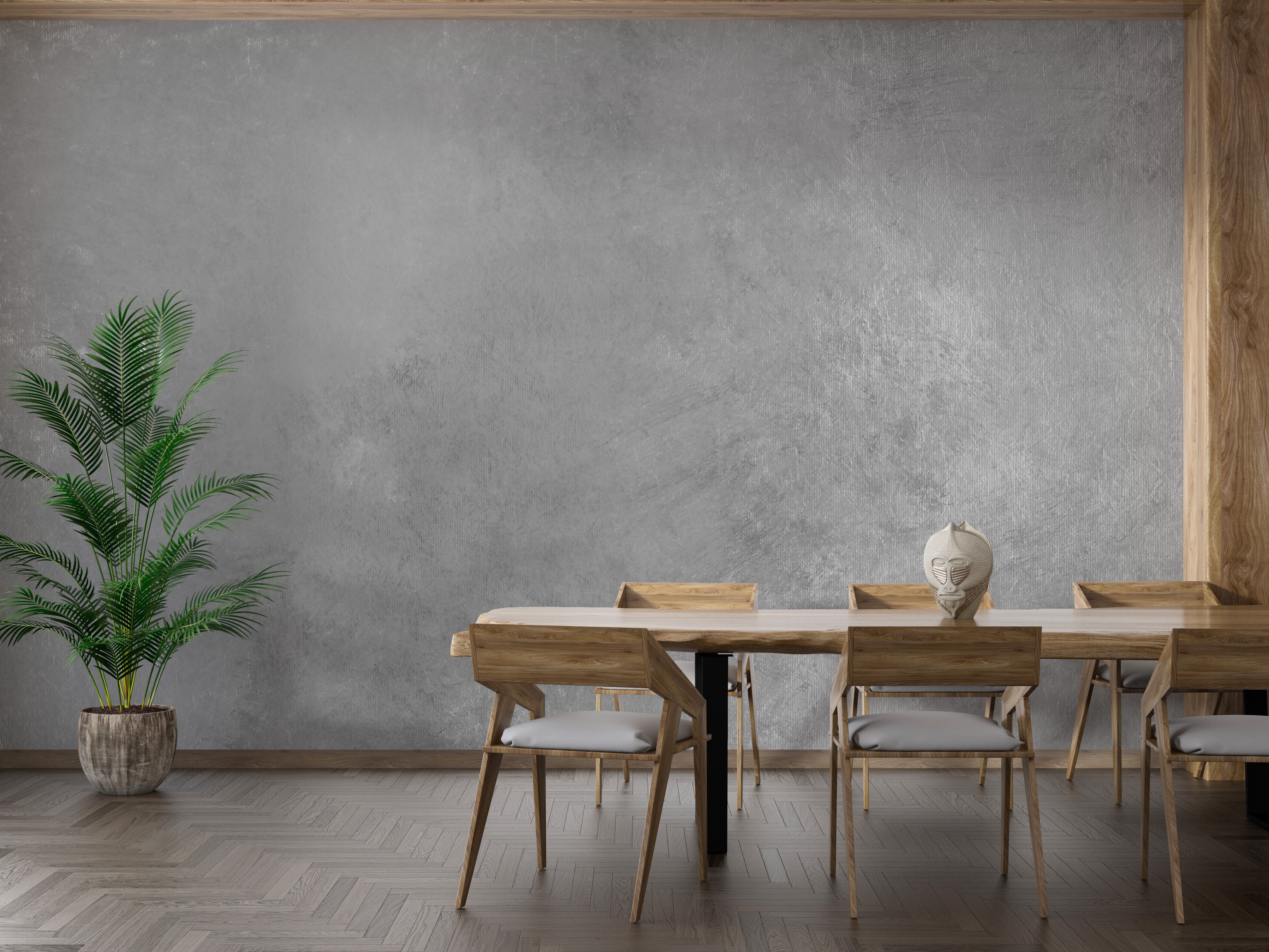 Gray Colored Textured Wallpaper Murals - Giffywalls