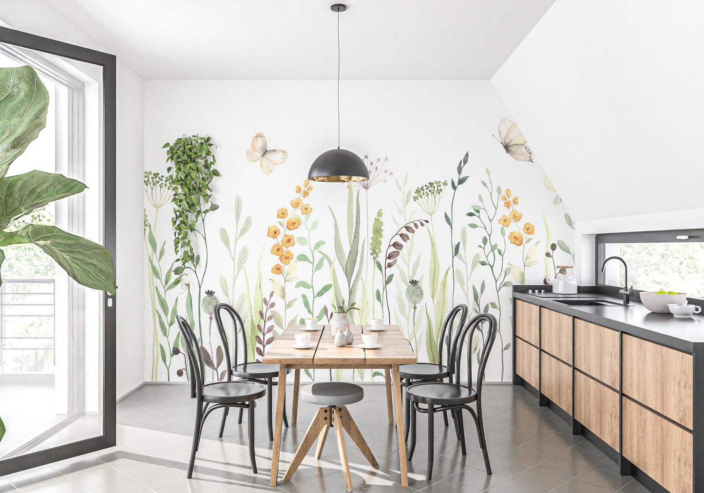 Watercolor Flower Wallpaper Murals - Giffywalls