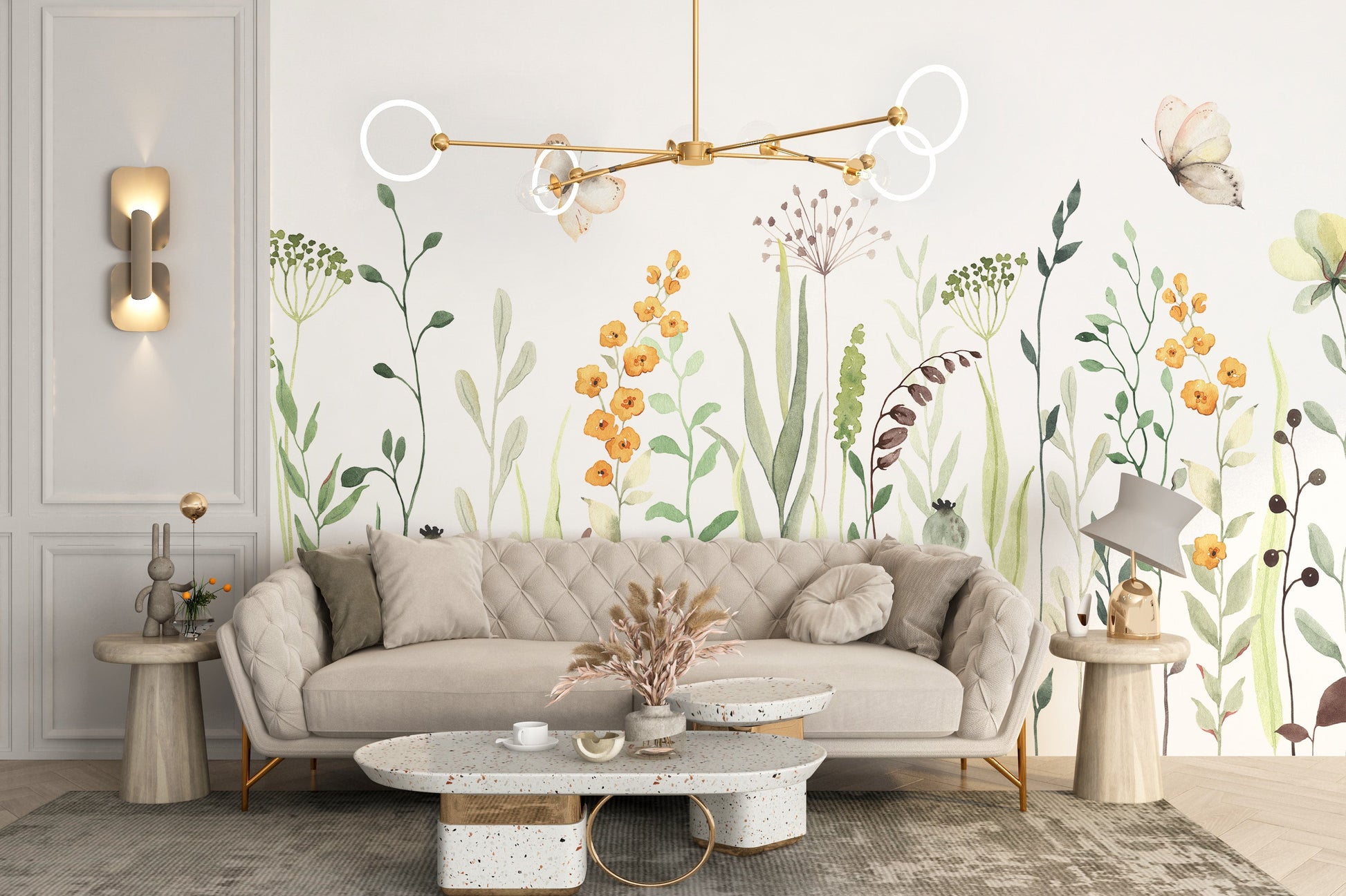 Watercolor Flower Wallpaper Murals - Giffywalls