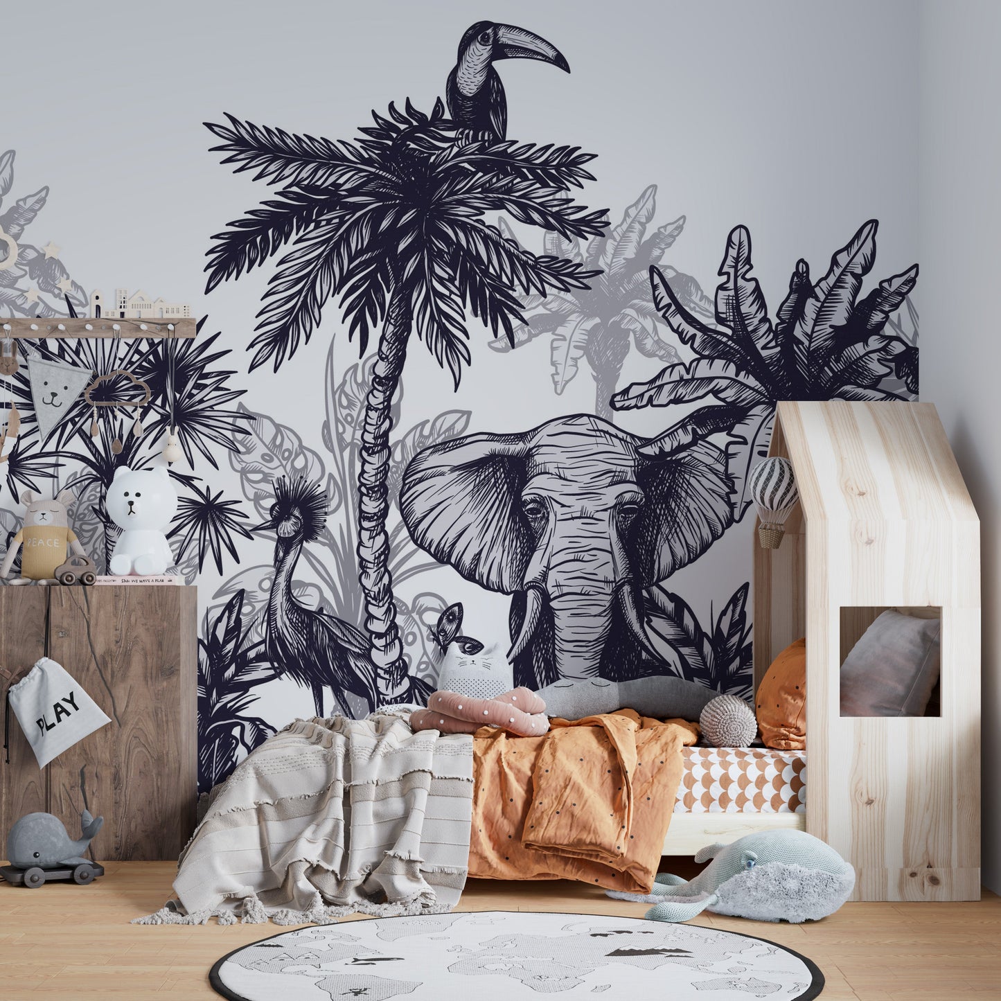 Sketchy Forest Wallpaper Murals - Giffywalls