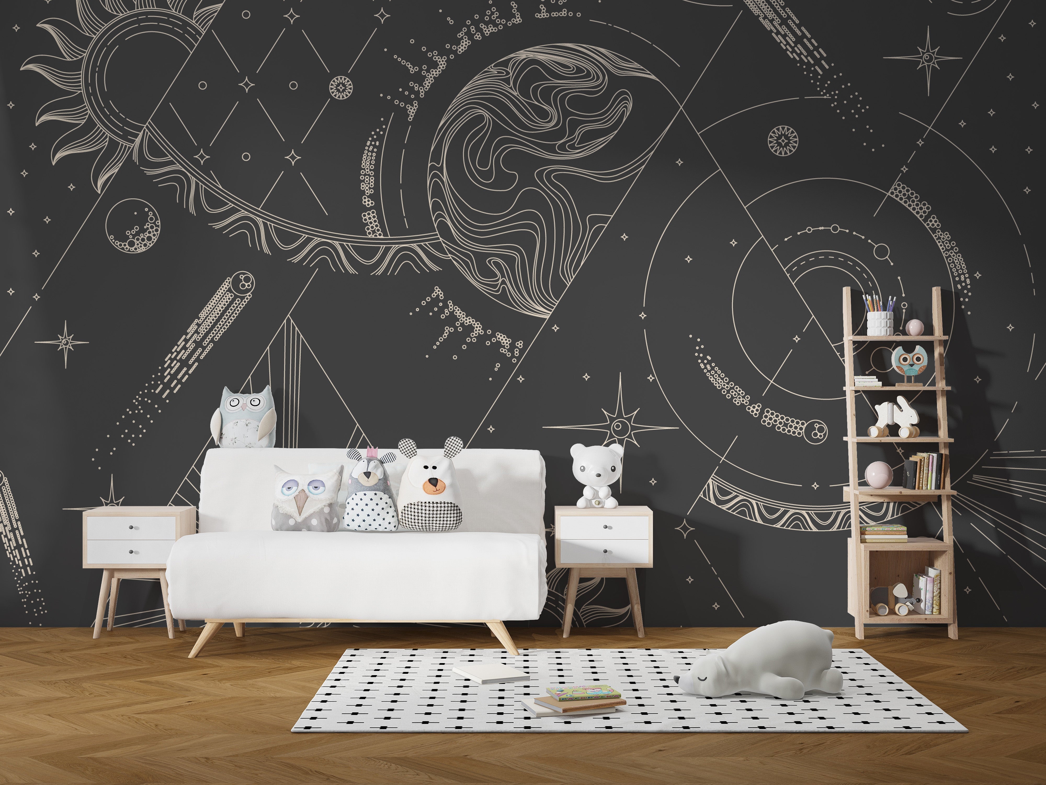 Geometric Style Wallpaper Murals - Giffywalls