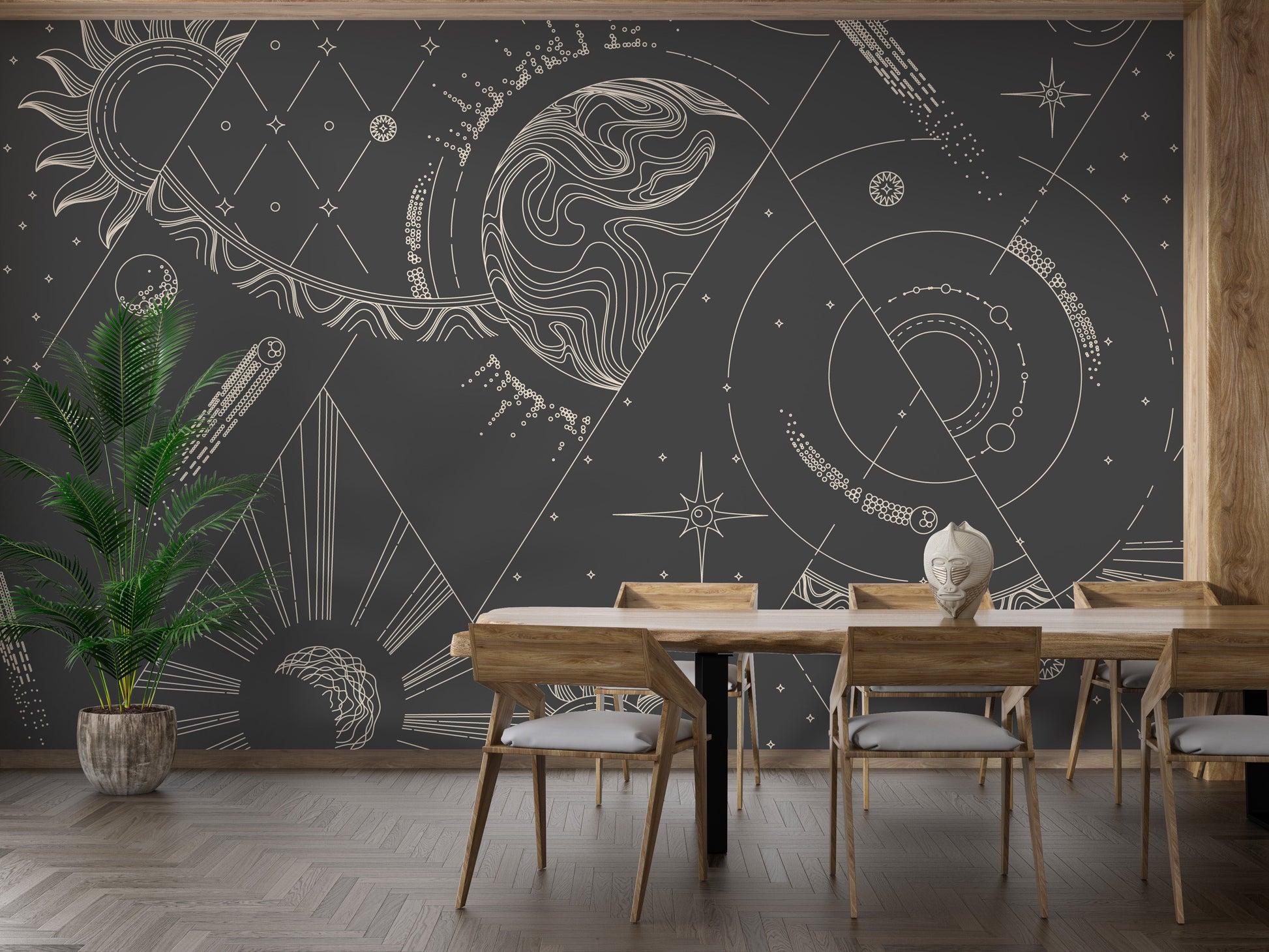 Geometric Style Wallpaper Murals - Giffywalls