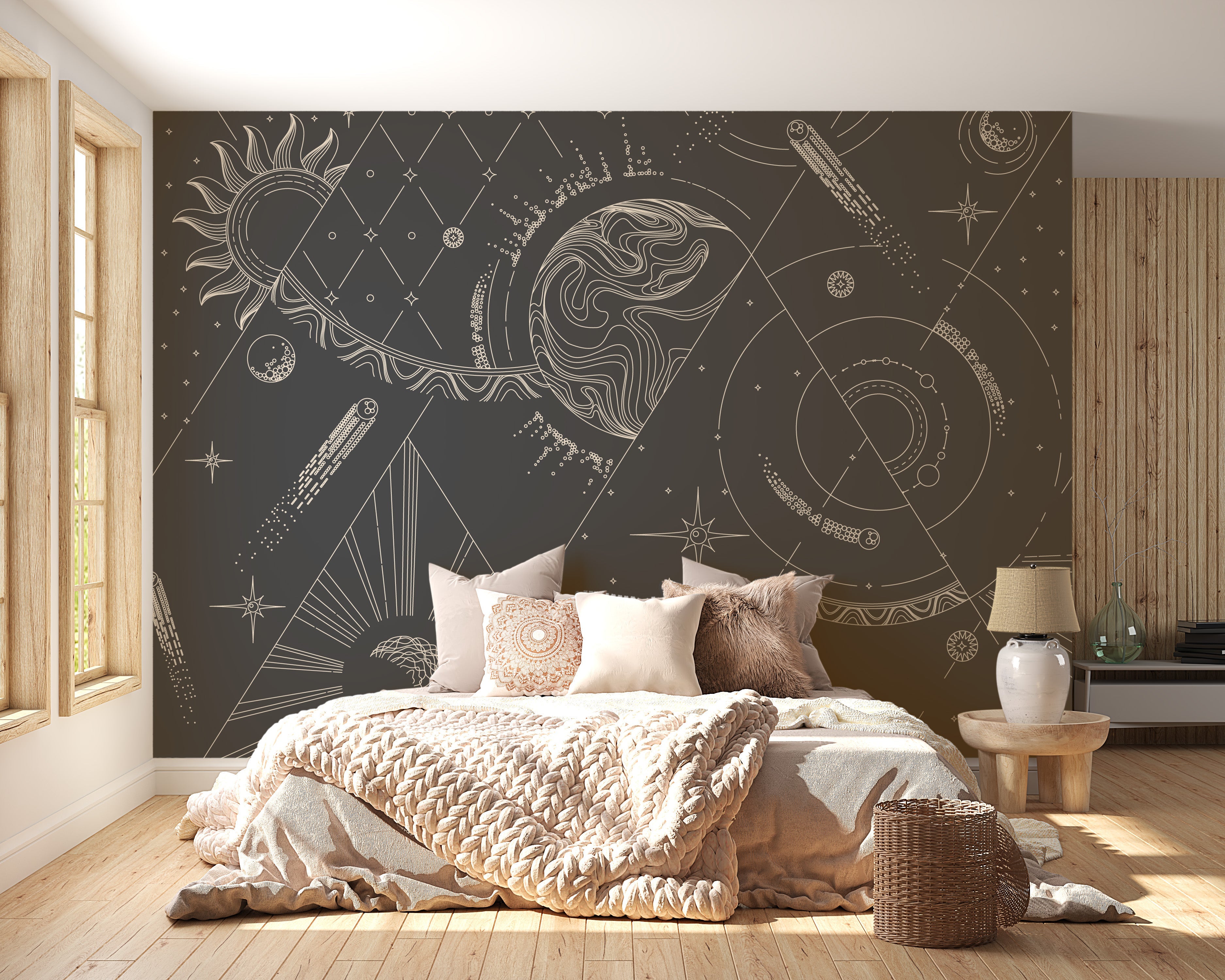 Geometric Style Wallpaper Murals - Giffywalls