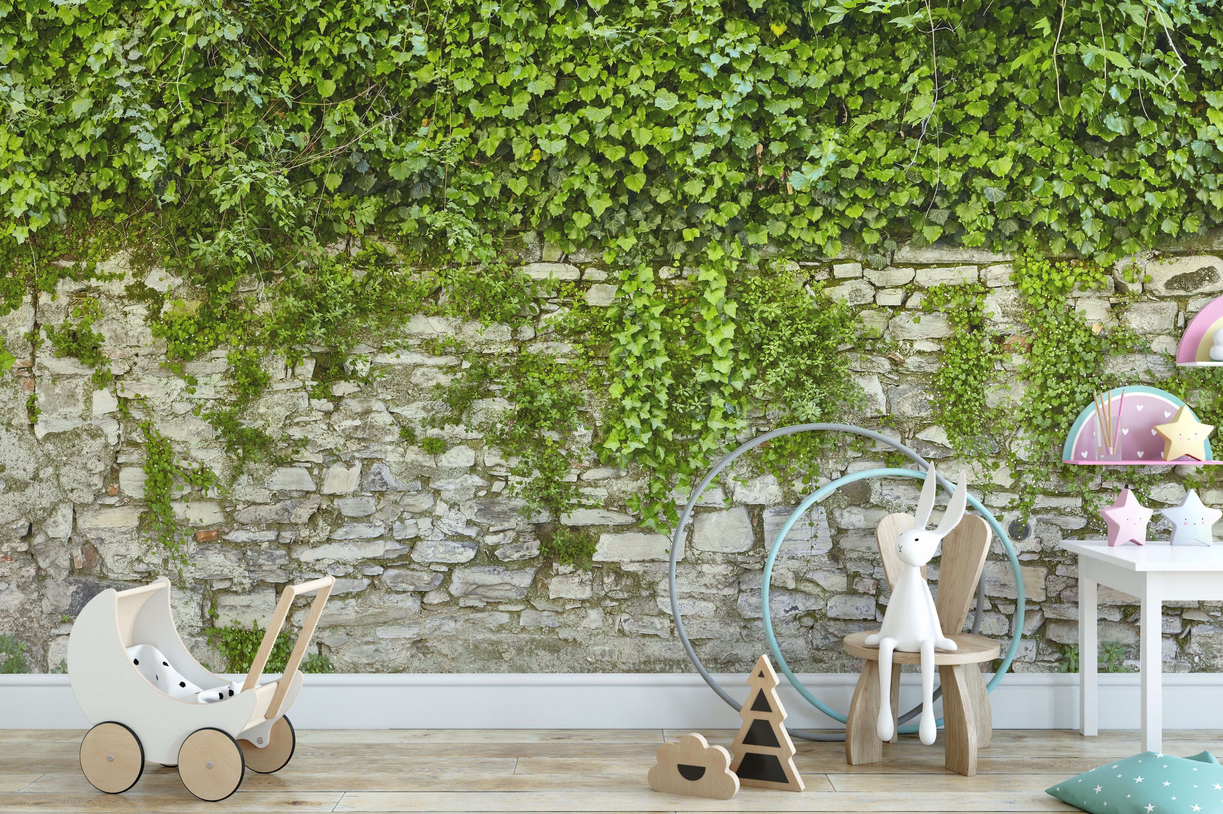 Hanging Green Grass Wall Wallpaper Murals - Giffywalls