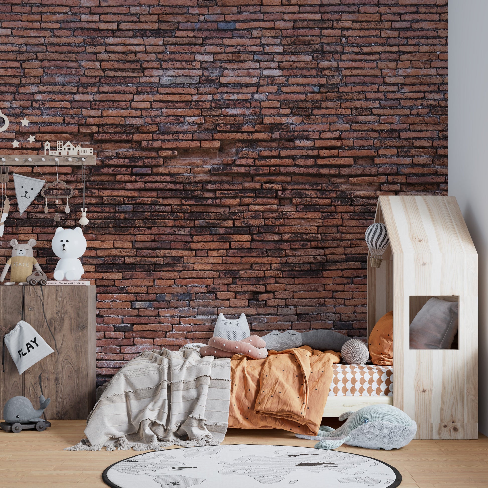 Old Rustic Brick Wall Wallpaper Murals - Giffywalls