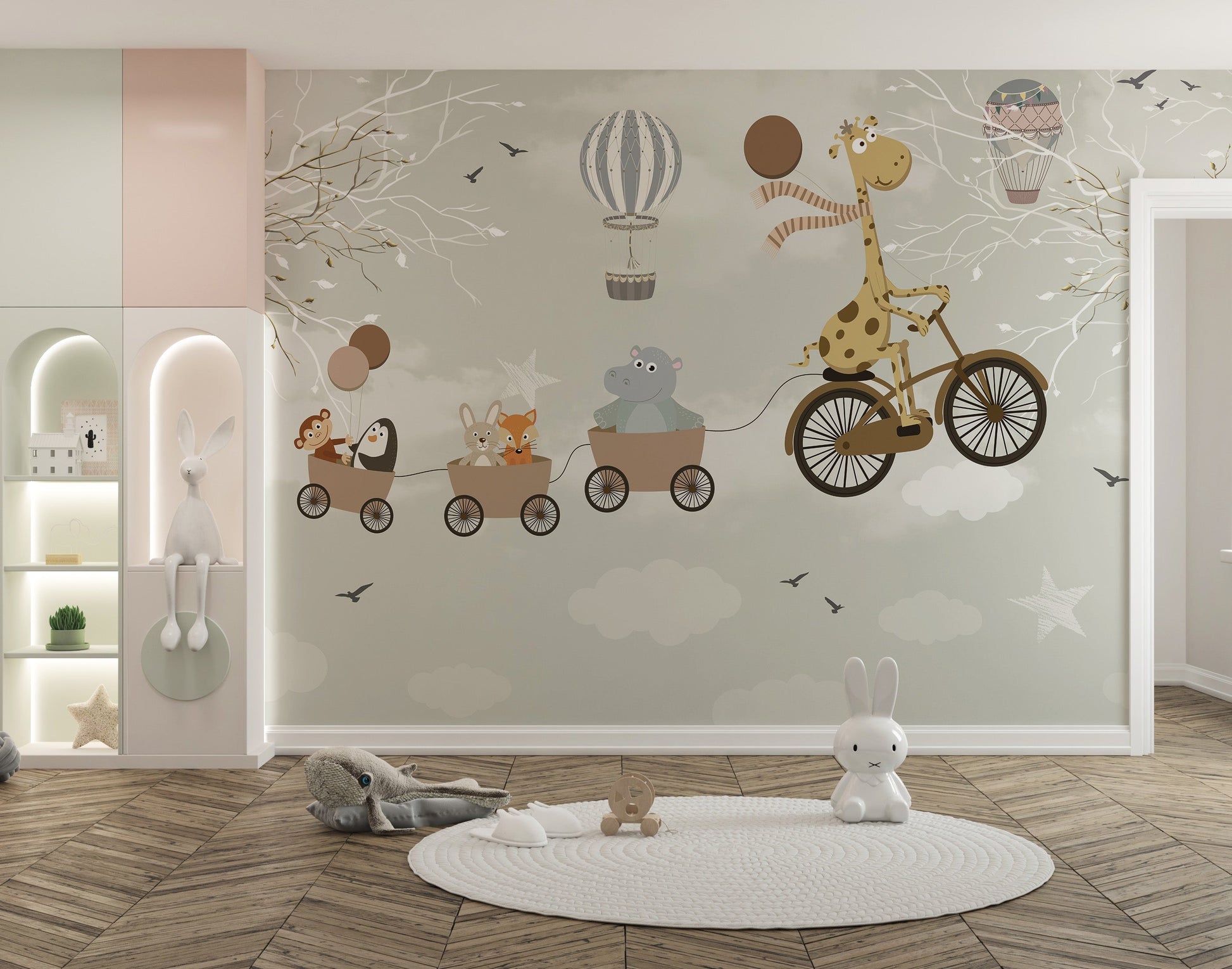 Cycling in the Sky Wallpaper Murals for Walls - Giffywalls