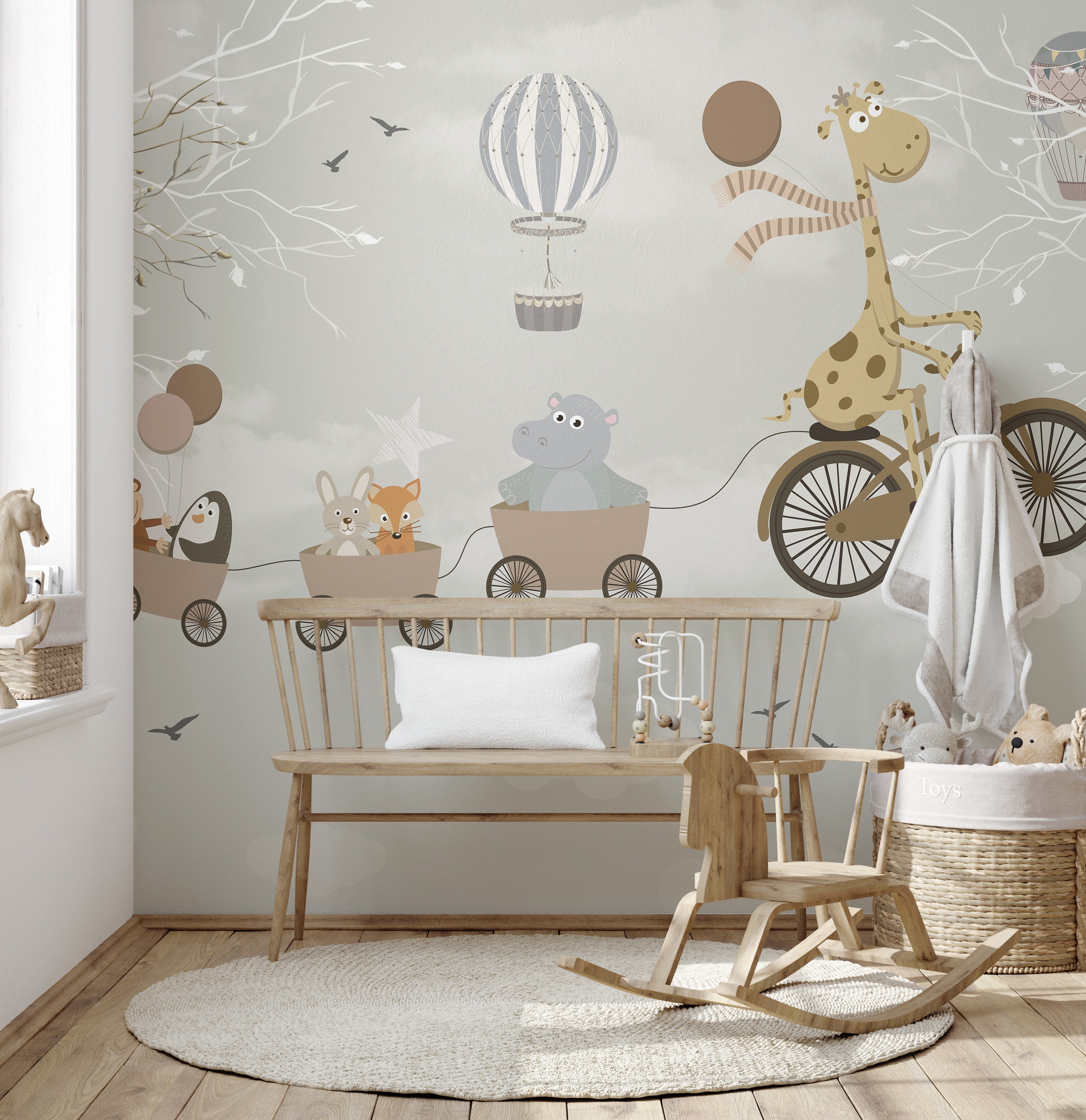 Cycling in the Sky Wallpaper Murals for Walls - Giffywalls