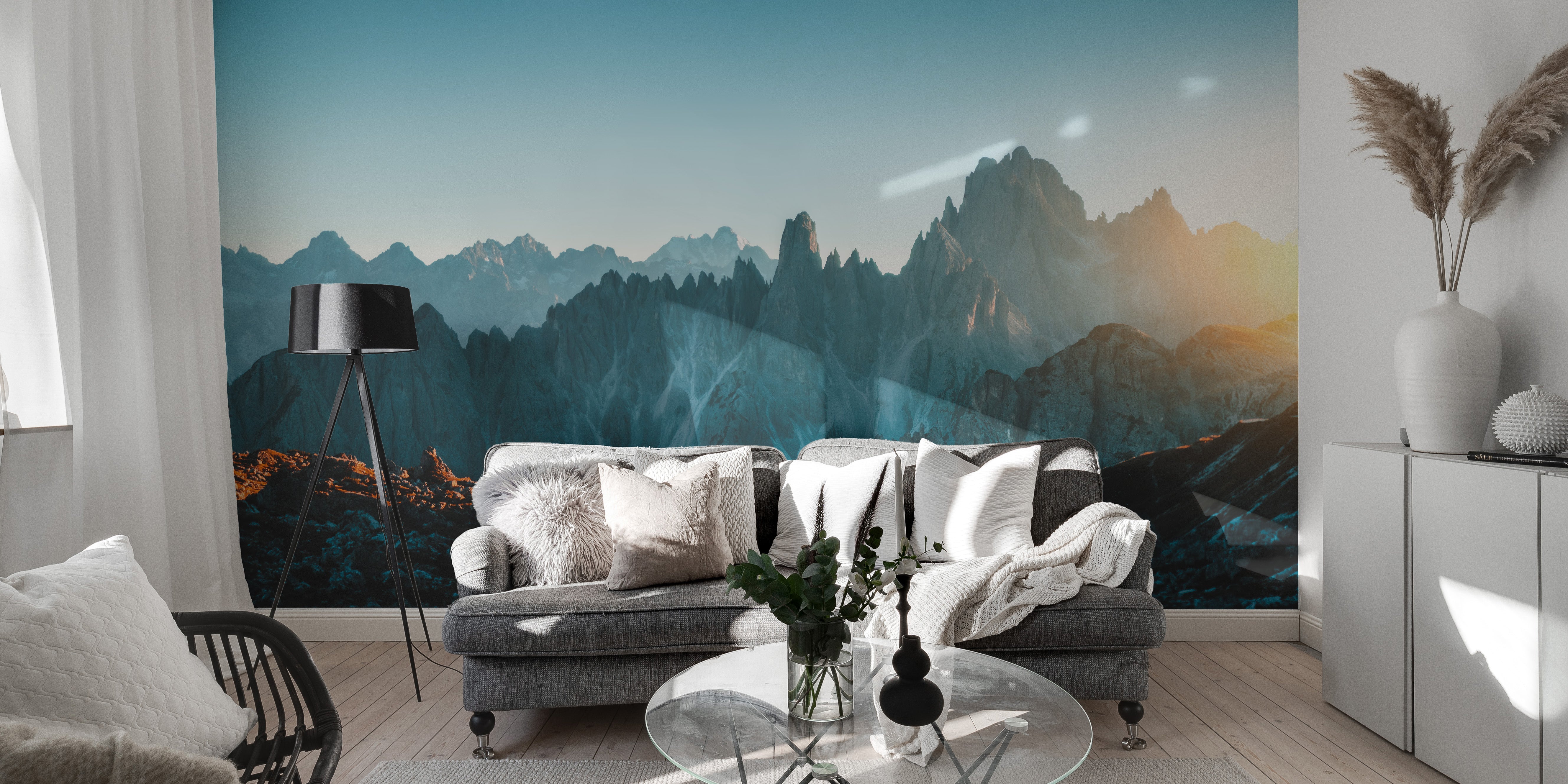 Dolomites Alps Rocky Mountain Range Wallpaper Murals - Giffywalls