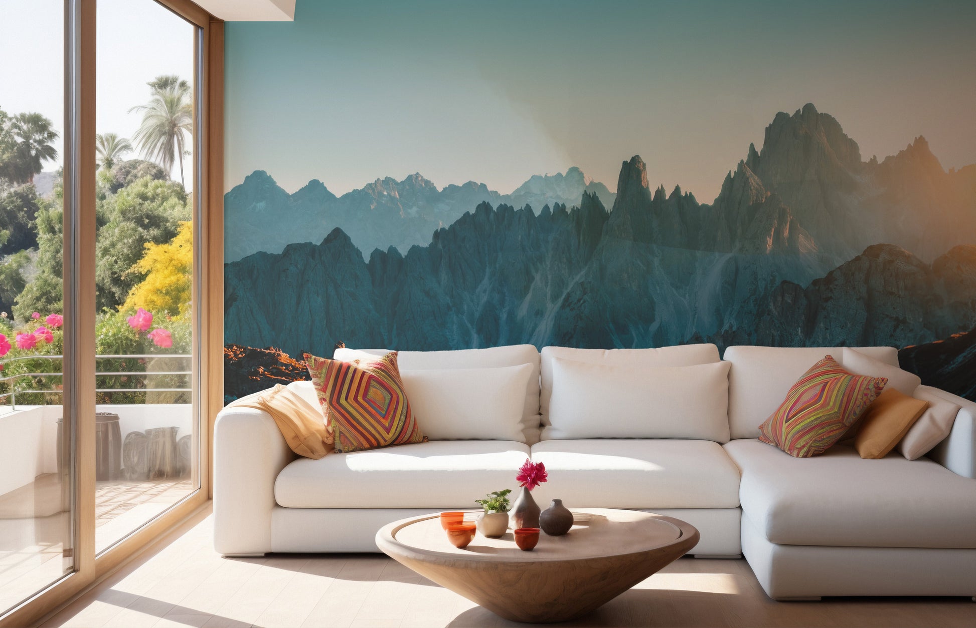 Dolomites Alps Rocky Mountain Range Wallpaper Murals - Giffywalls