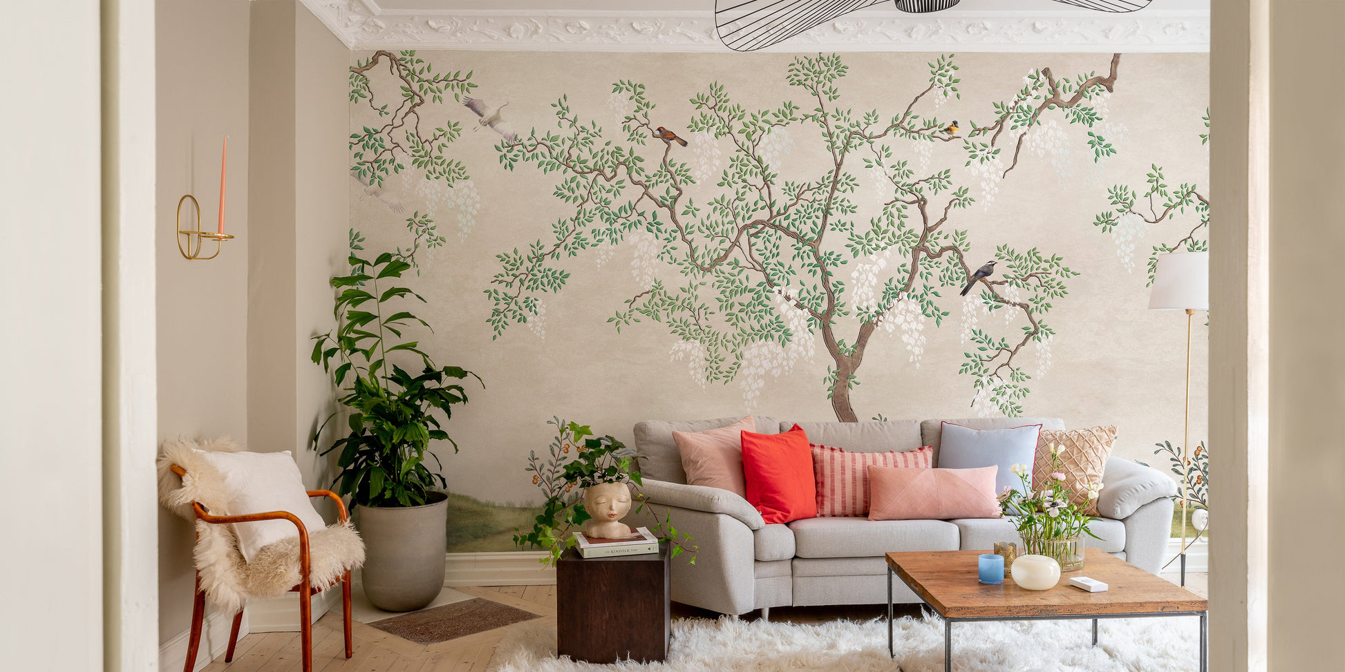 Japanese Garden Birds Wallpaper Murals - Giffywalls