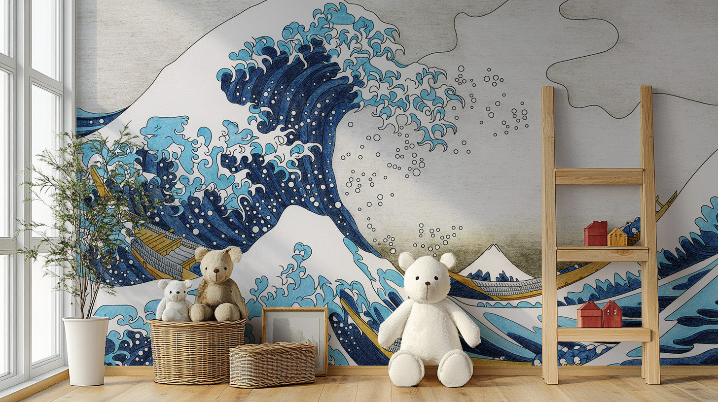 The Great Wave Kanagawa Wallpaper Murals - Giffywalls