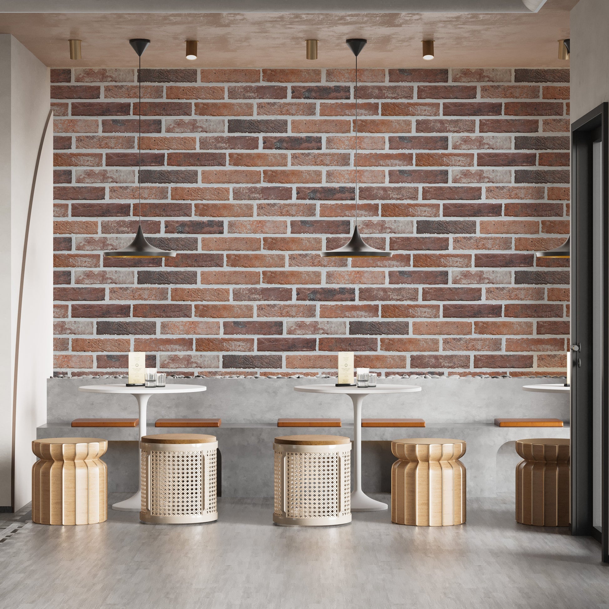 Old Dirty Red Brick Wallpaper Murals - Giffywalls