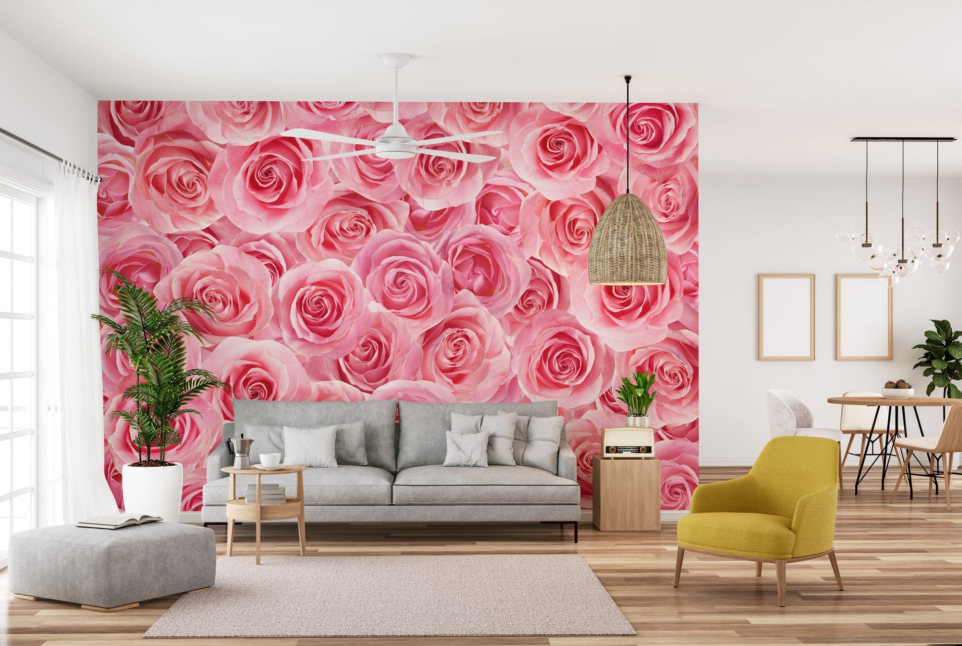 Floral peel and Stick Wallpaper - Giffywalls