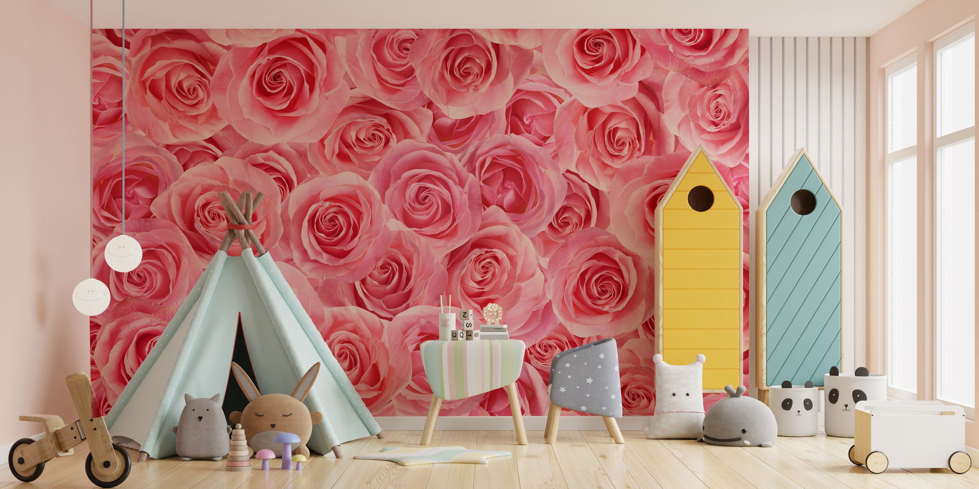 Floral peel and Stick Wallpaper - Giffywalls