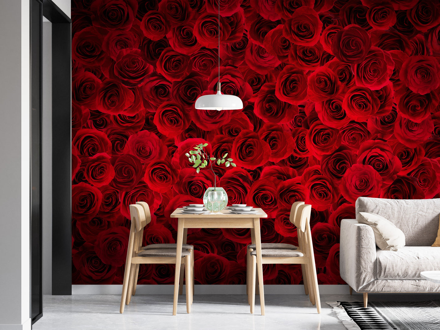 Luxurious Red Rose Wallpaper
